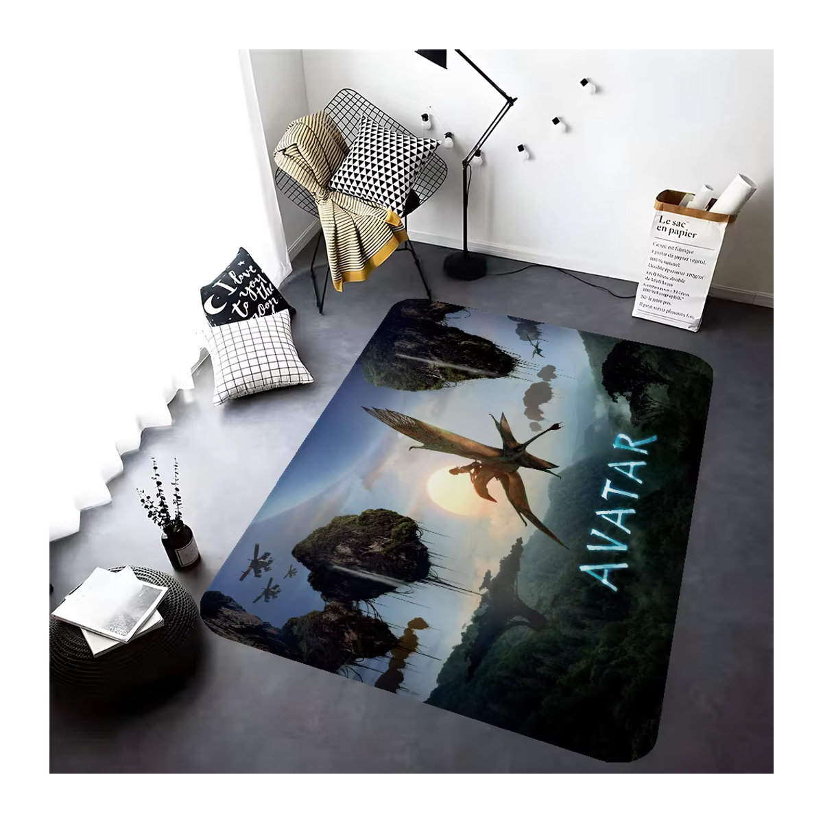 A-avatar Teppich für Wohnzimmer und Küche, matte und waschbare Fußmatte, rutschfest - Bild 5