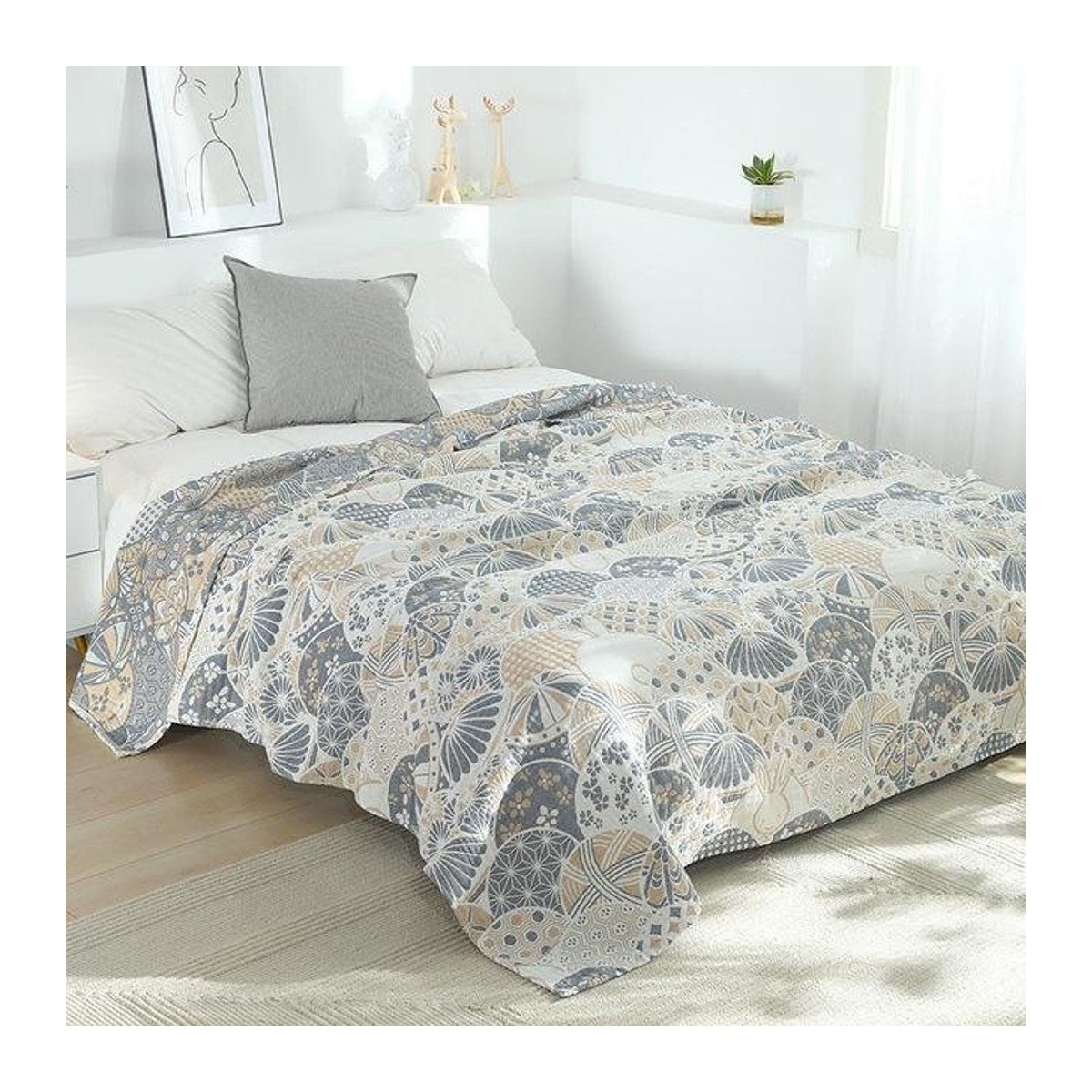 A Family Of Home Textiles Musselin Decke aus Baumwolle B/B: 150 x 200 cm - Bild 1