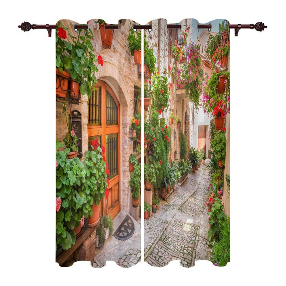 A Family Of Home Textiles Outdoor-Vorhang für Garten, Balkon und Terrasse, B/H: 140 x 160 cm - Bild 1