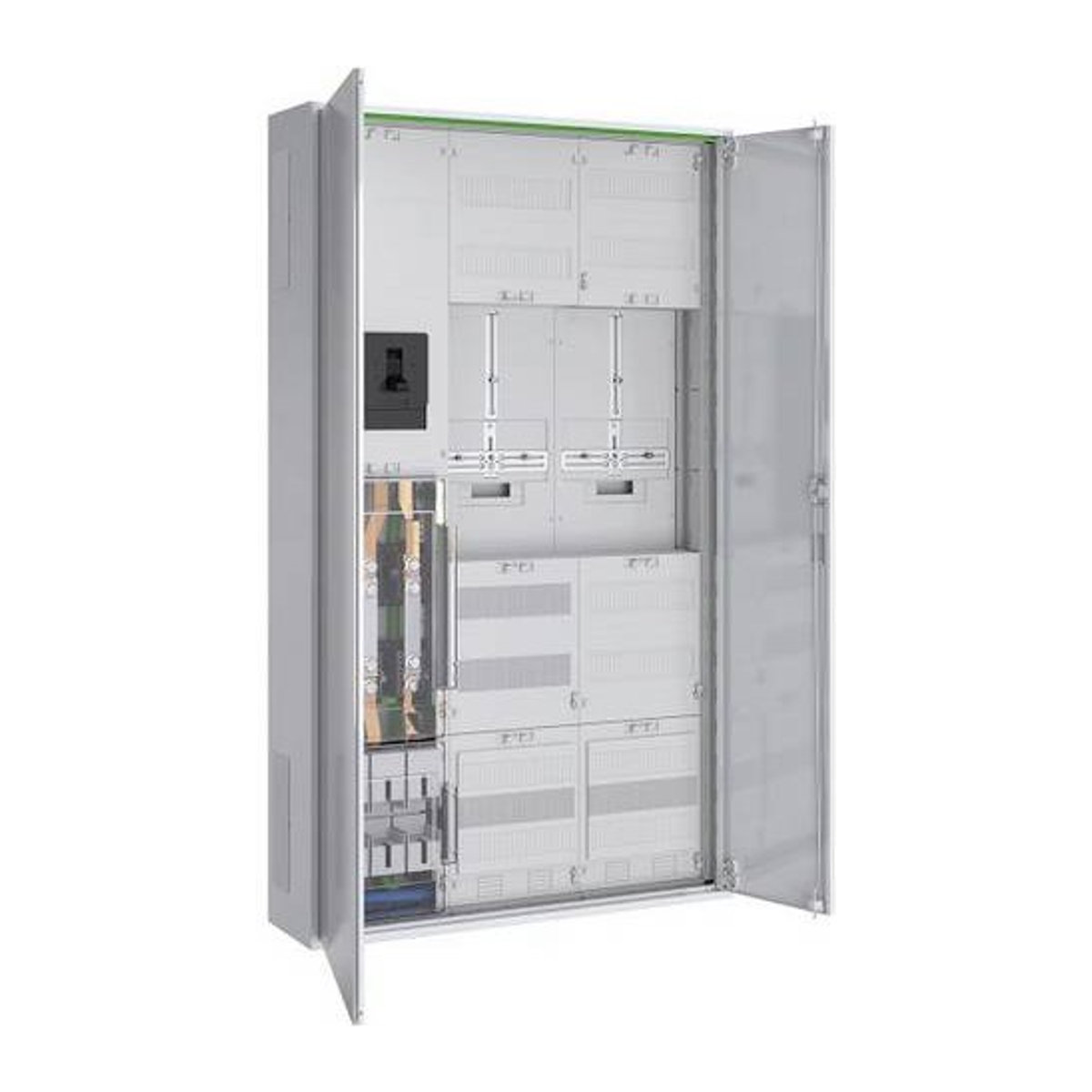 ABN Wandlerschrank ABNRS309X0683 in Grau aus Metall mit Schwenktüren zur Wandmontage - Bild 1
