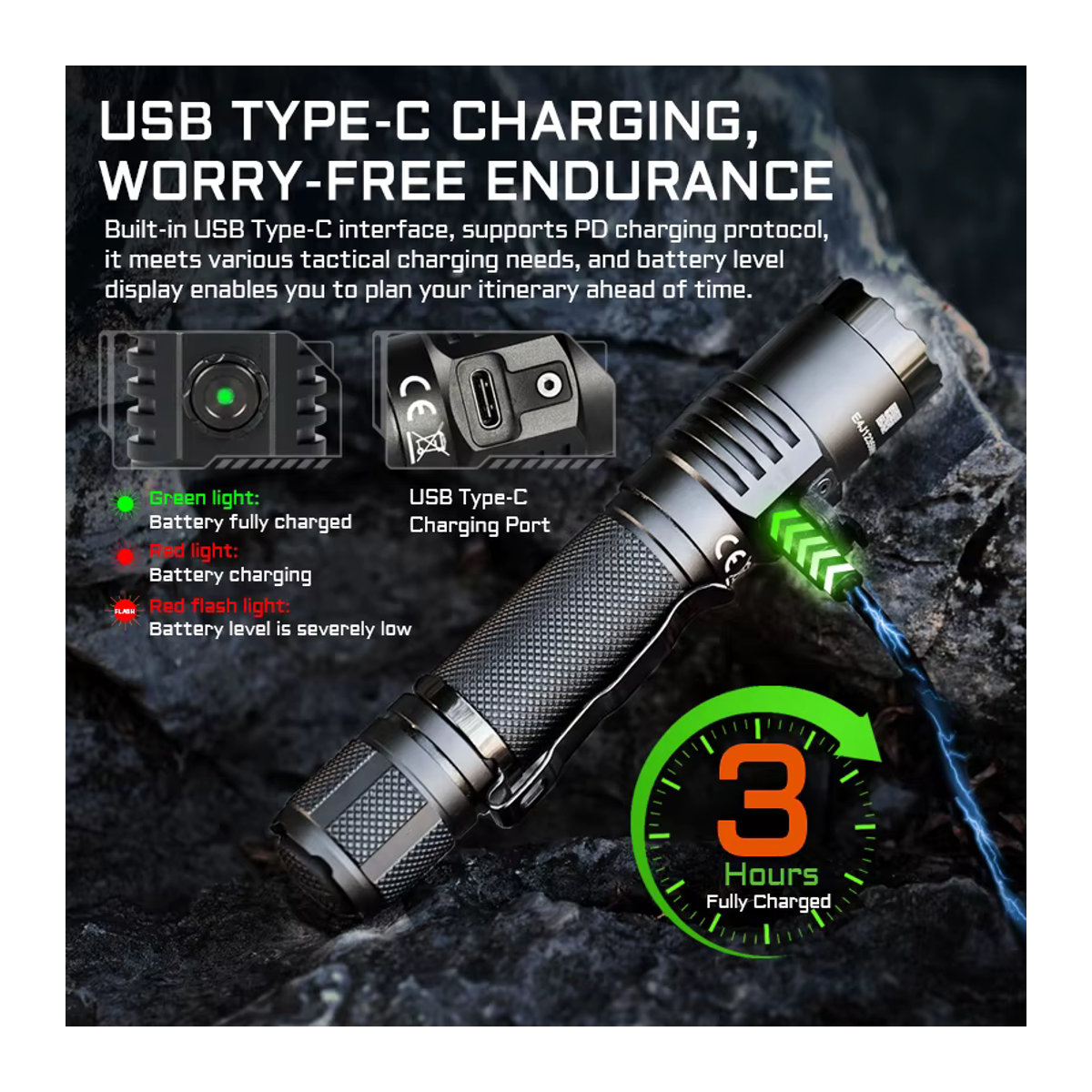 ACEBEAM T35 Kompakte taktische EDC-Taschenlampe mit 1900 Lumen und 380 Meter Reichweite - Bild 5