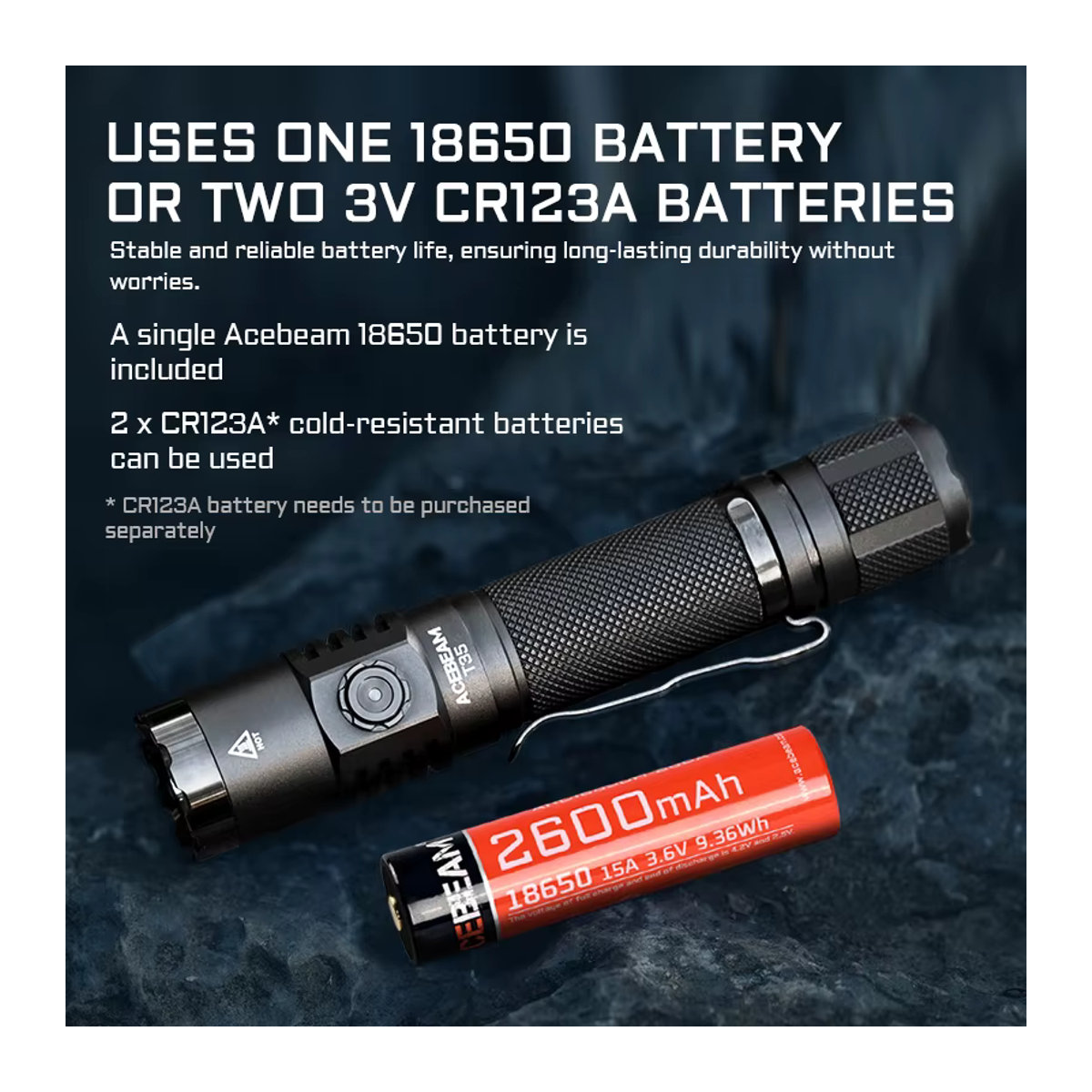 ACEBEAM T35 Kompakte taktische EDC-Taschenlampe mit 1900 Lumen und 380 Meter Reichweite - Bild 6