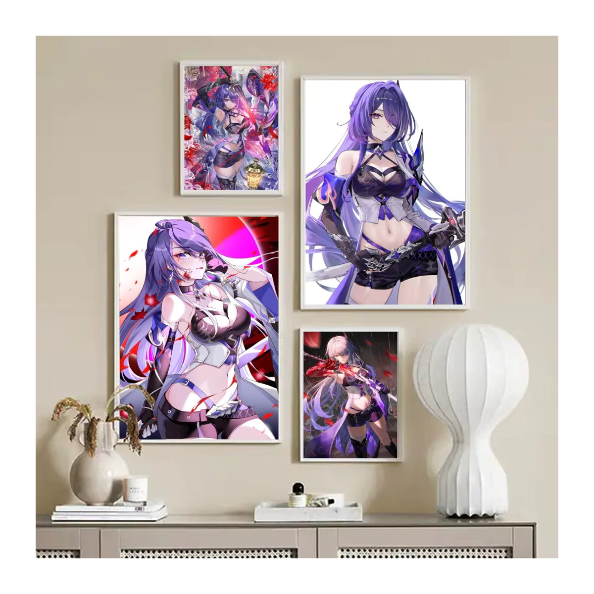 Acheron Honkai Star Rail Poster als Kunstmalerei aus Papier für dein Zuhause in Mehrfarbig - Bild 4