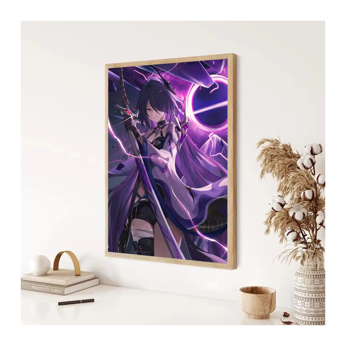 Acheron Honkai Star Rail Poster als Kunstmalerei aus Papier für dein Zuhause in Mehrfarbig - Bild 6