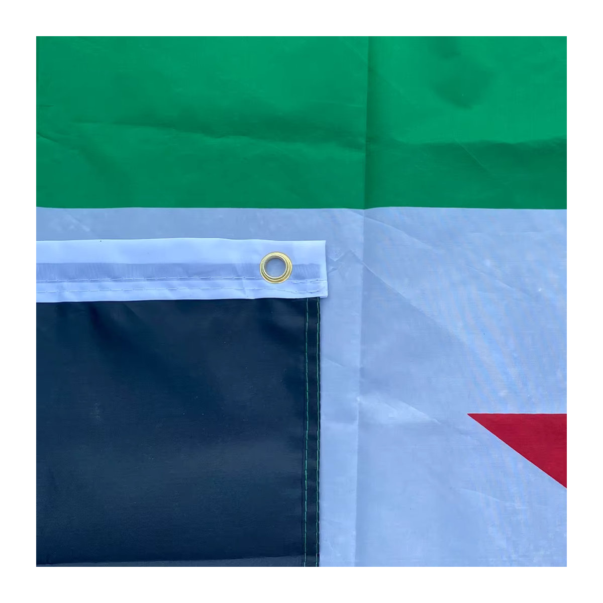 aerlxemrbrae Syrien Flagge als Banner zur Heimdekoration, B/H: 90 x 150 cm - Bild 4
