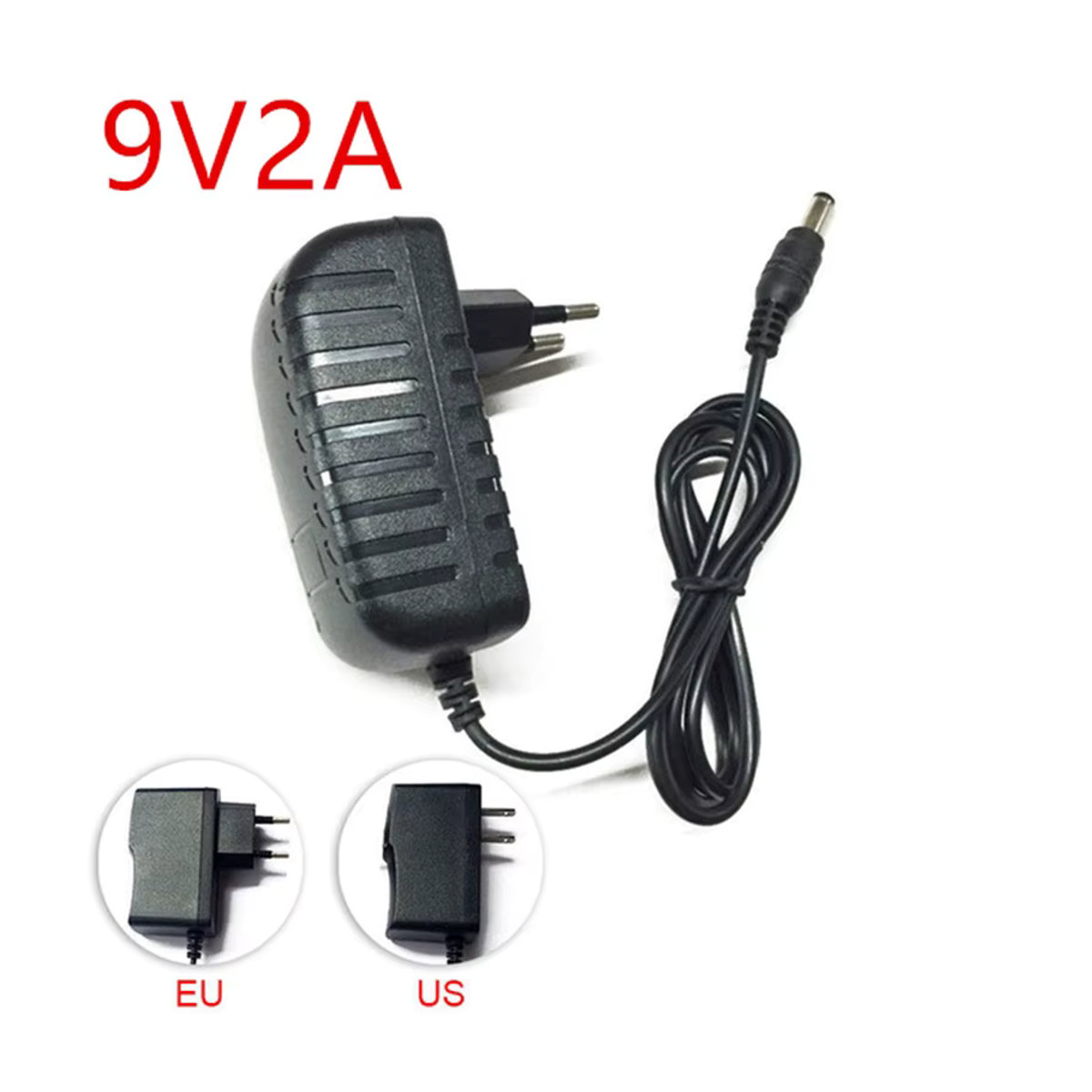 AEVYVKV Universal Netzteil Adapter Schwarz für LED-Leuchten und Reifen, AC 110-240V auf DC 5V 6V 9V 12V 13V 24V - Bild 4