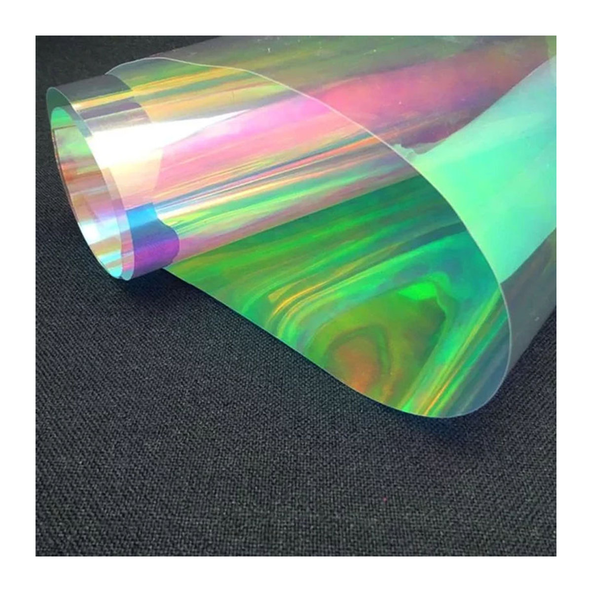 AFDB Holografische Fensterfolie aus Kunststoff, transparent und mehrfarbig, Regenbogen-Effekt für deine Glasdekoration - Bild 1