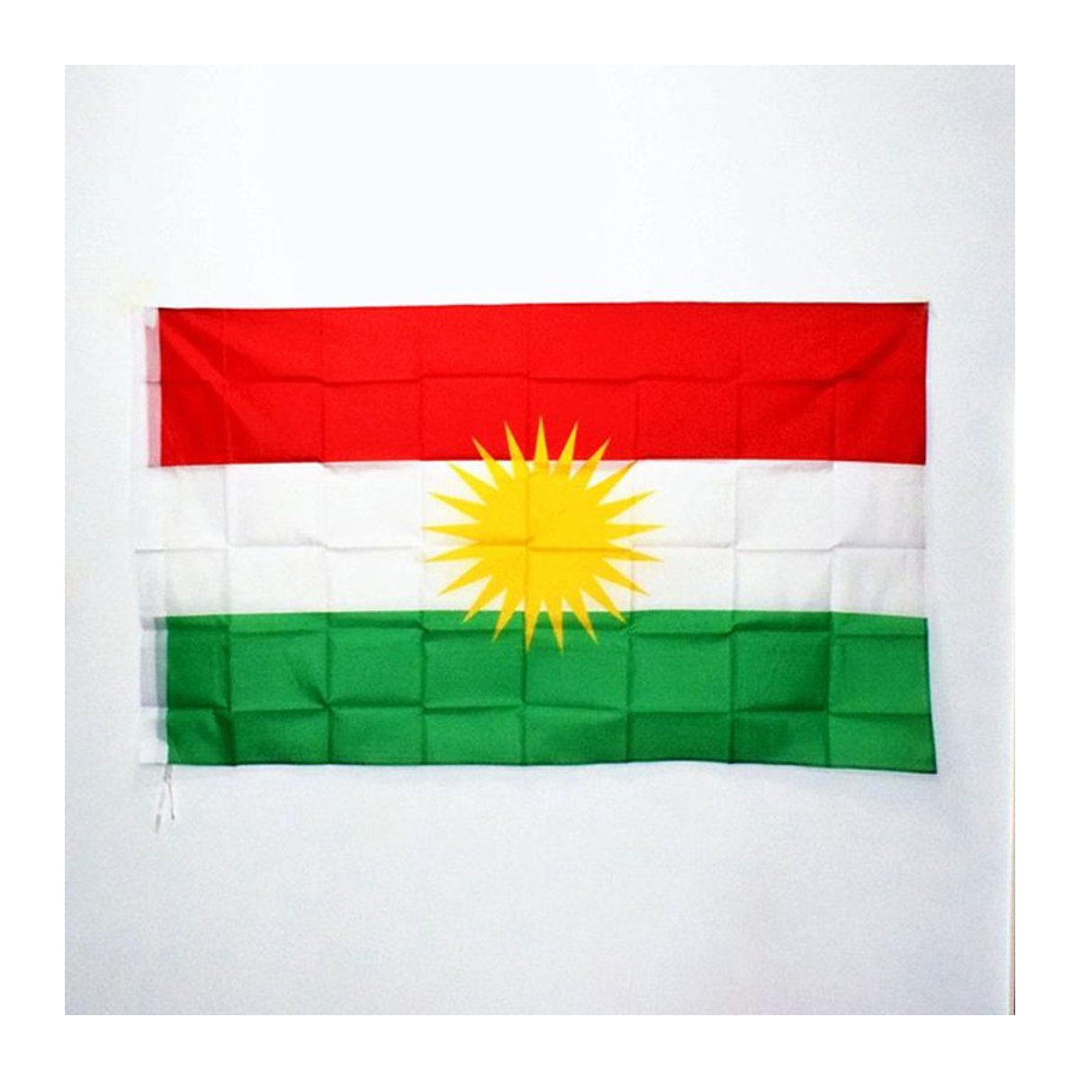 Afortunado Kurdisches Flaggenbanner aus Polyester, mehrfarbig, B/H: 150 x 90 cm - Bild 1