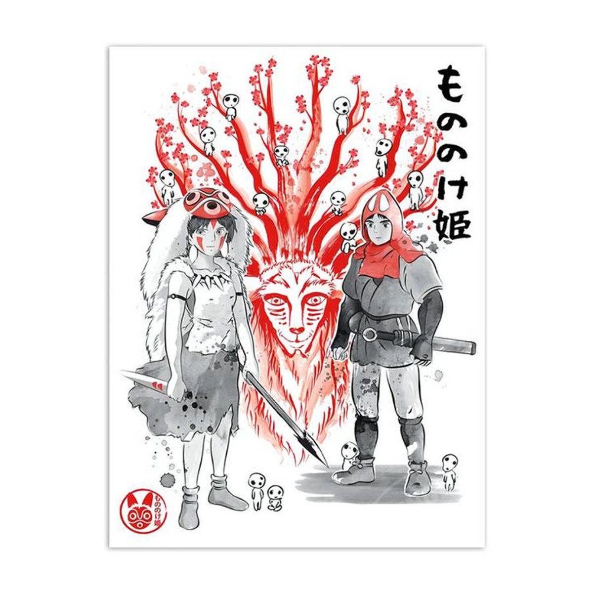 Aidegou5 Hayao Miyazaki Anime Leinwandbild im Nordic Stil, mehrfarbig, Rahmenlos, Breite: 50,7 cm, Höhe: 50,7 cm - Bild 1