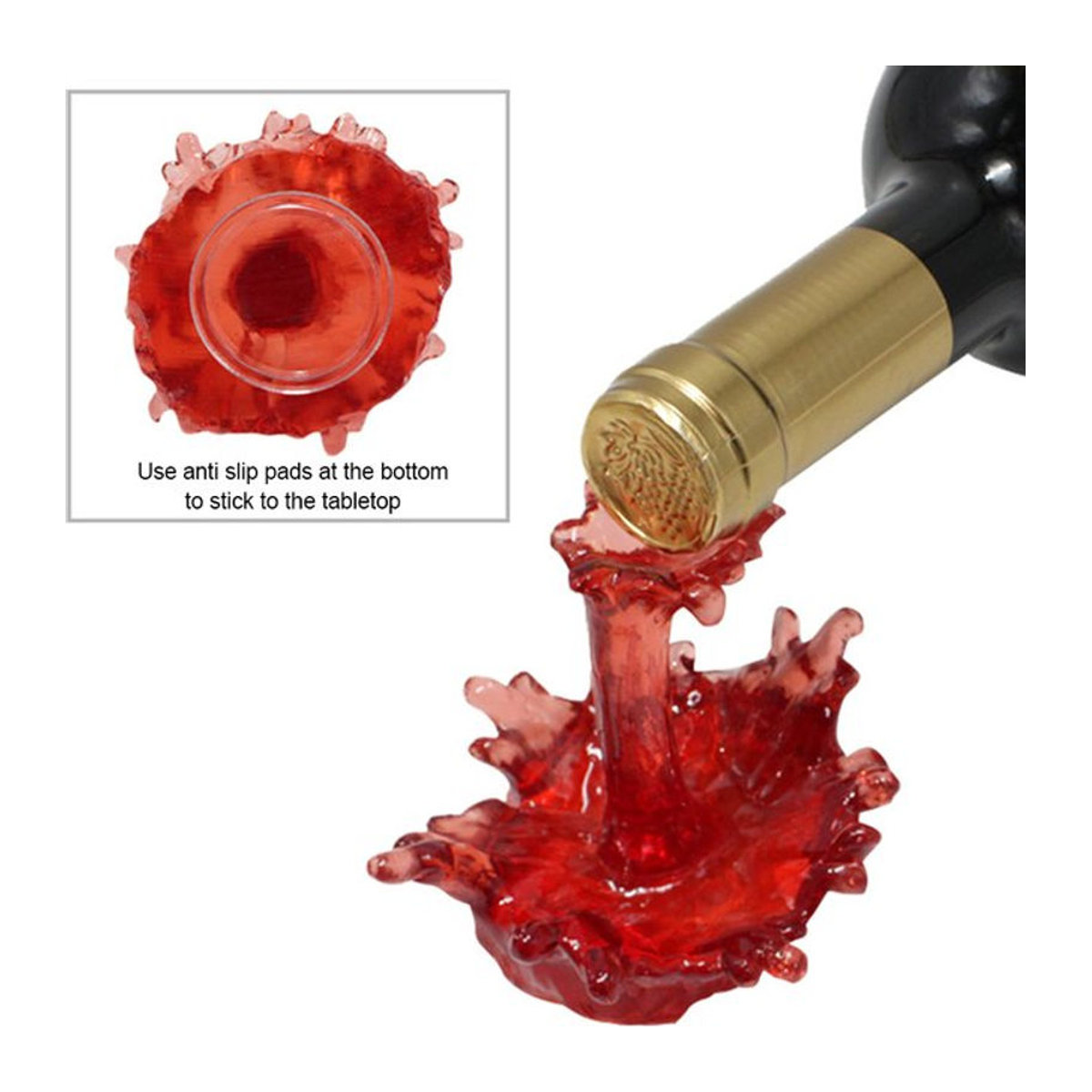 Aihogard Weinregal aus Harz in Braun oder Rot für dein Wohnzimmer - Bild 1