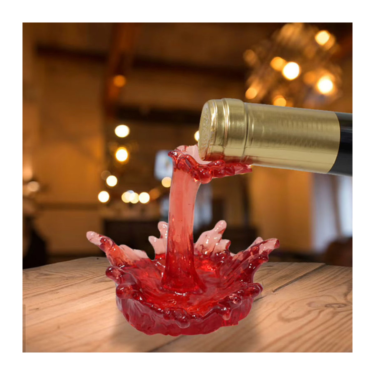Aihogard Weinregal aus Harz in Braun oder Rot für dein Wohnzimmer - Bild 5