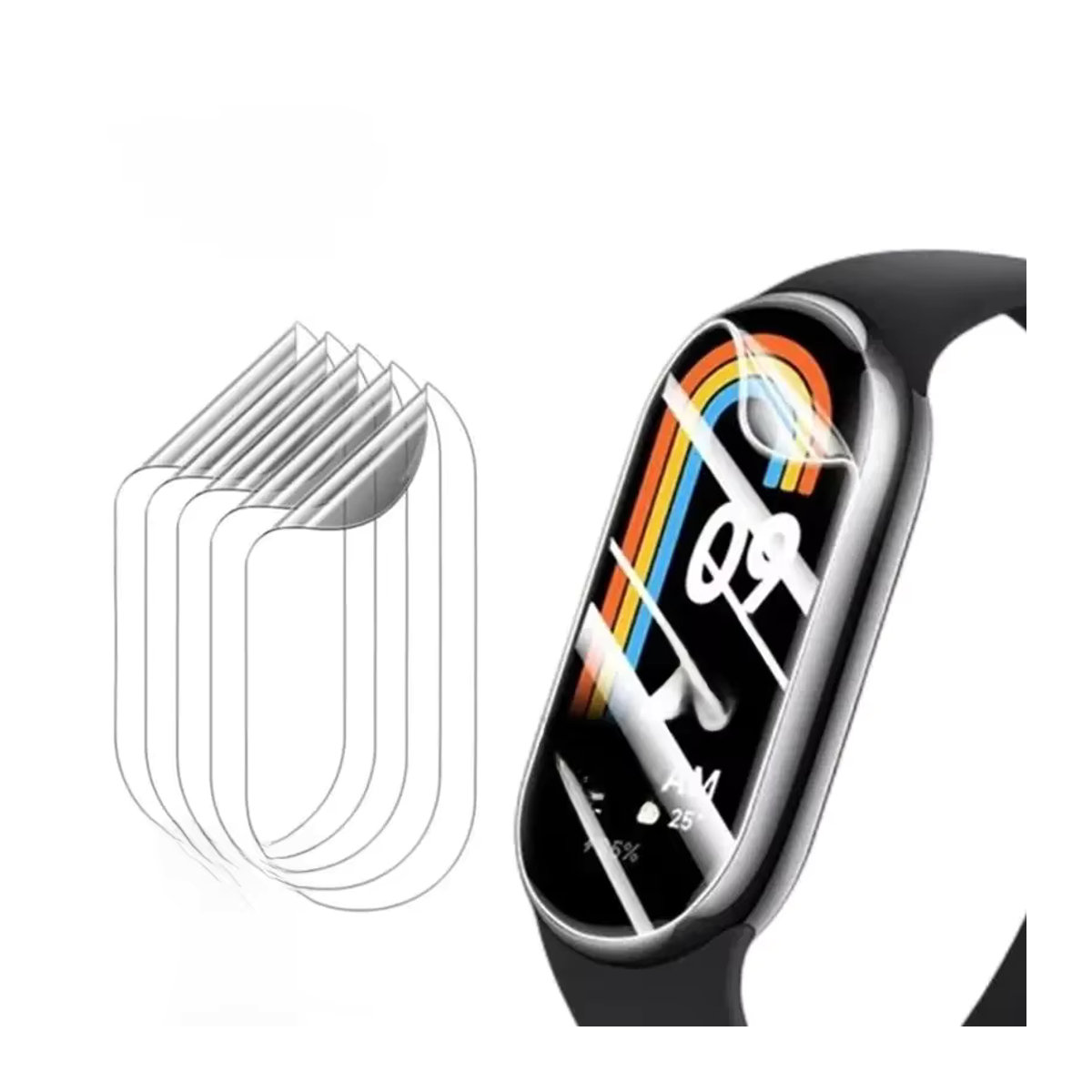 AILEHKUO Hydrogel Schutzfilm für Xiaomi Mi Band 8 7 6 5 4 3 Softscreen-Schutzfolie in 1/3/5er Packung - Bild 5