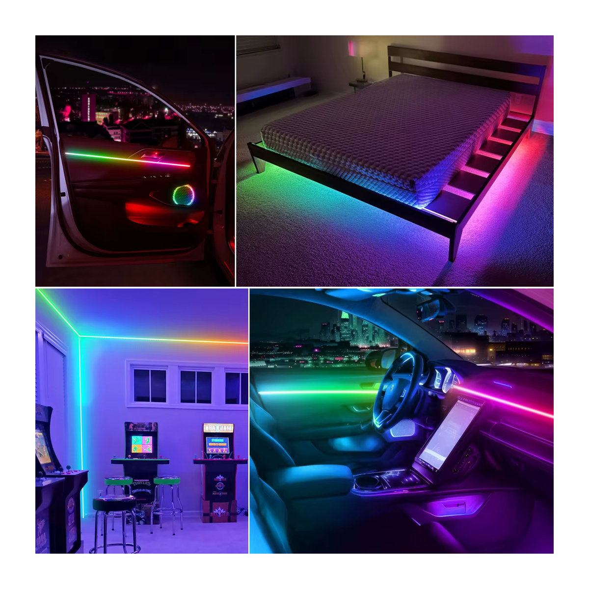 AIMENGTE WS2812B RGBIC LED Streifen Smart Pixel Individuell Adressierbar DC5V 60/120 LEDs/m - Bild 5