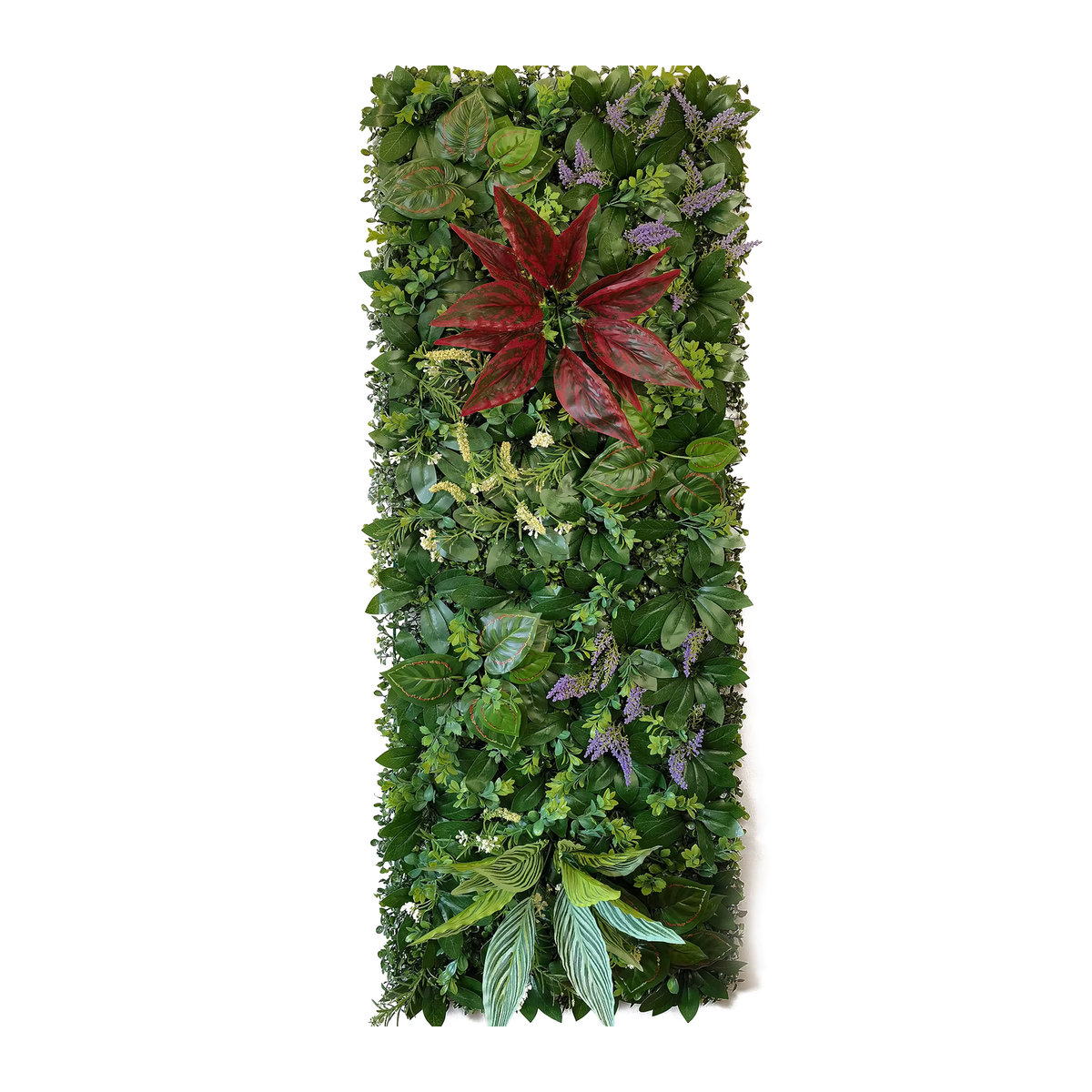 AISHANGFANSI Kunstgras Wandpaneel mit Moos und Pflanzen in Grün, B: 40 cm, H: 120 cm, ideal für Outdoor und Indoor zur Garten- oder Hochzeitsdekoration - Bild 2