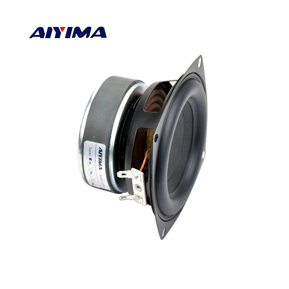 AIYIMA 4 Zoll Subwoofer Lautsprechereinheit HIFI Woofer für Heimkino, 100 Watt, 4/8 Ohm, Schwarz - Bild 2