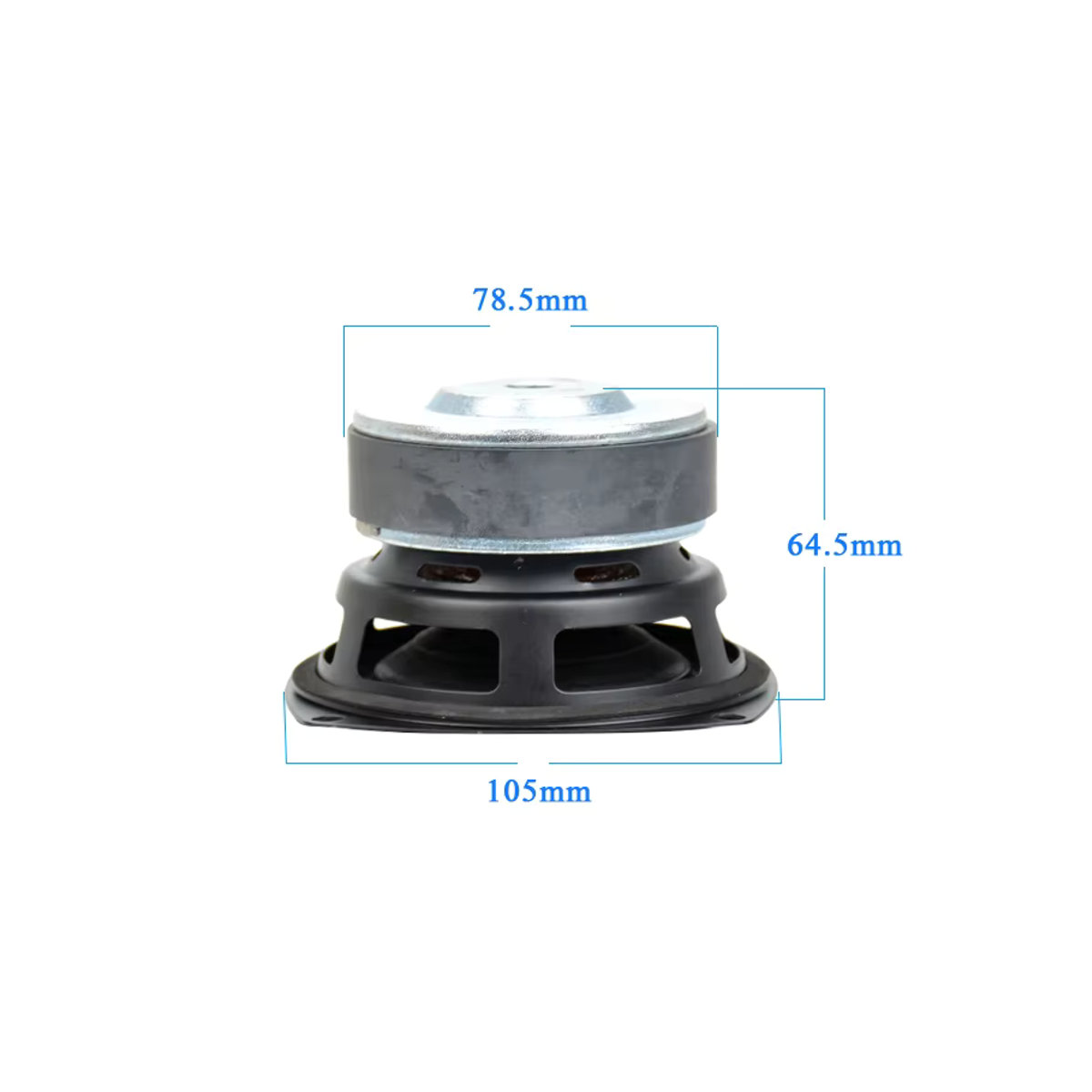 AIYIMA 4 Zoll Subwoofer Lautsprechereinheit HIFI Woofer für Heimkino, 100 Watt, 4/8 Ohm, Schwarz - Bild 5