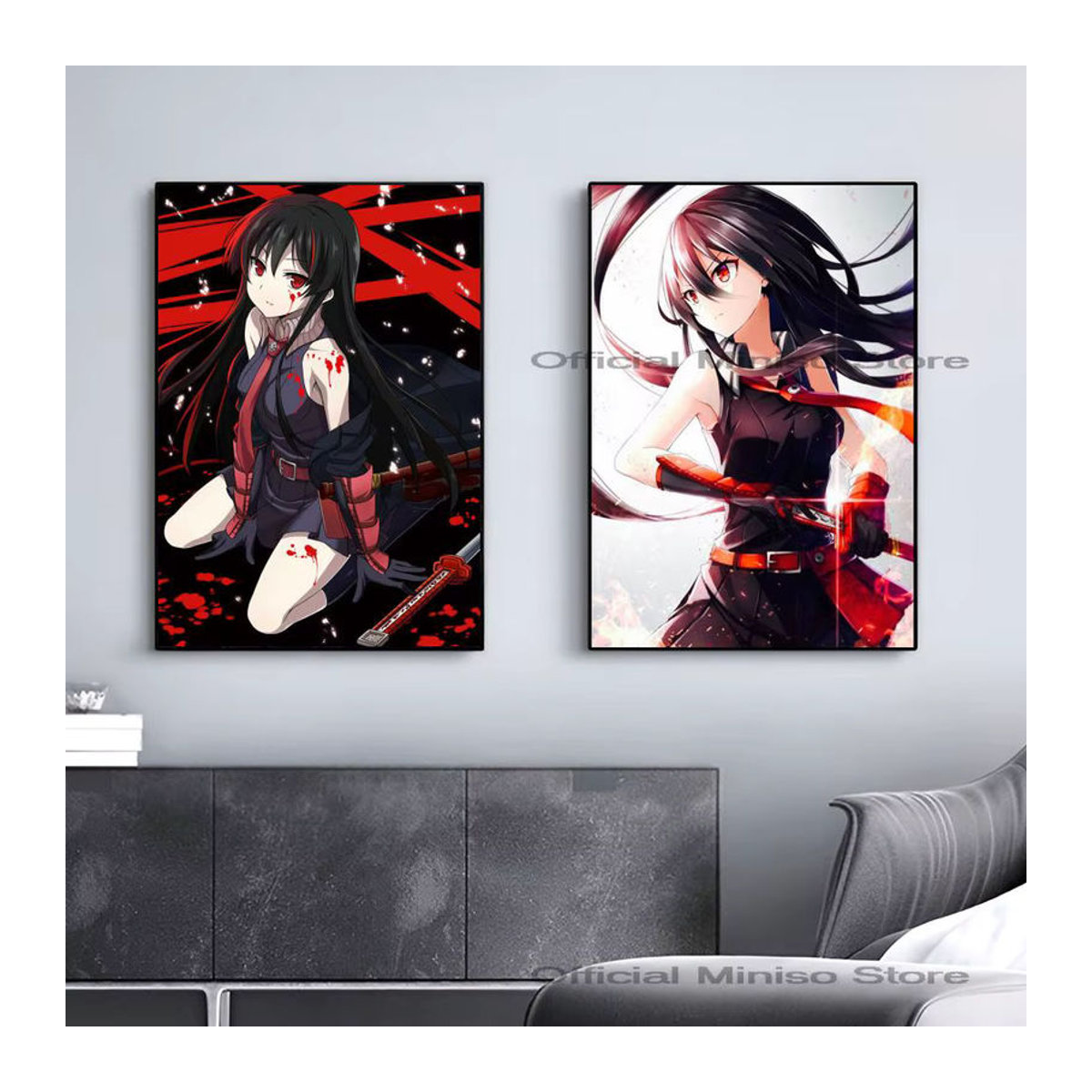 Akame ga Kill Anime Wandposter selbstklebend wasserfest aus Papier für deine Zimmerdekoration mehrfarbig - Bild 2