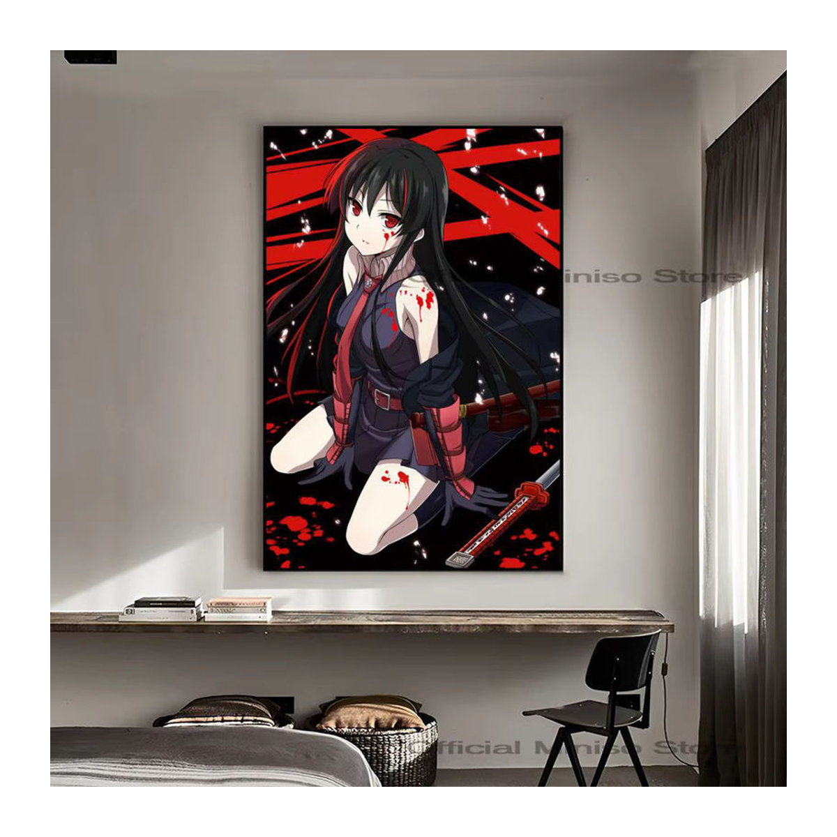 Akame ga Kill Anime Wandposter selbstklebend wasserfest aus Papier für deine Zimmerdekoration mehrfarbig - Bild 5