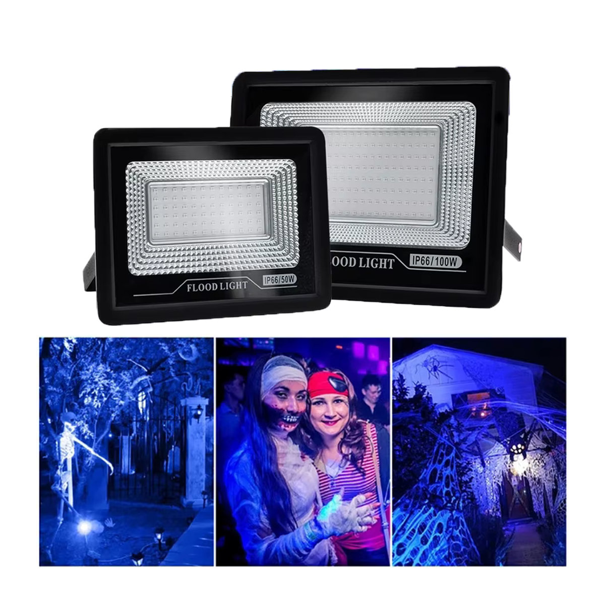 ALIEN 100W LED UV Schwarzlicht Flutlampe Wasserdicht für DJ, Disco und Party - Bild 2