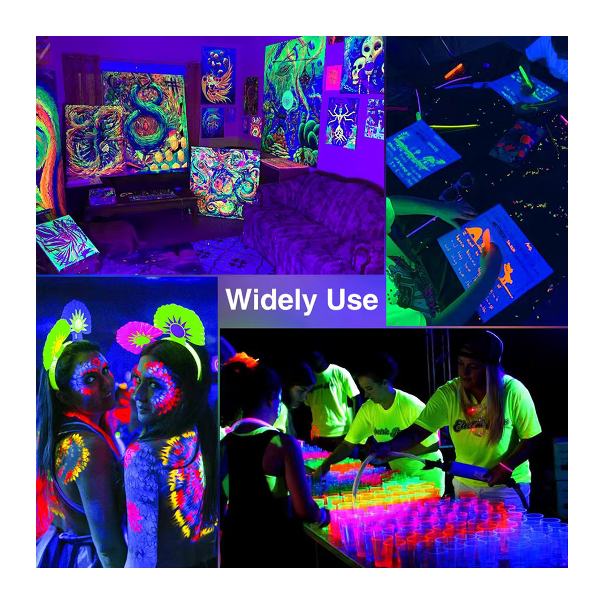 ALIEN 100W LED UV Schwarzlicht Flutlampe Wasserdicht für DJ, Disco und Party - Bild 3