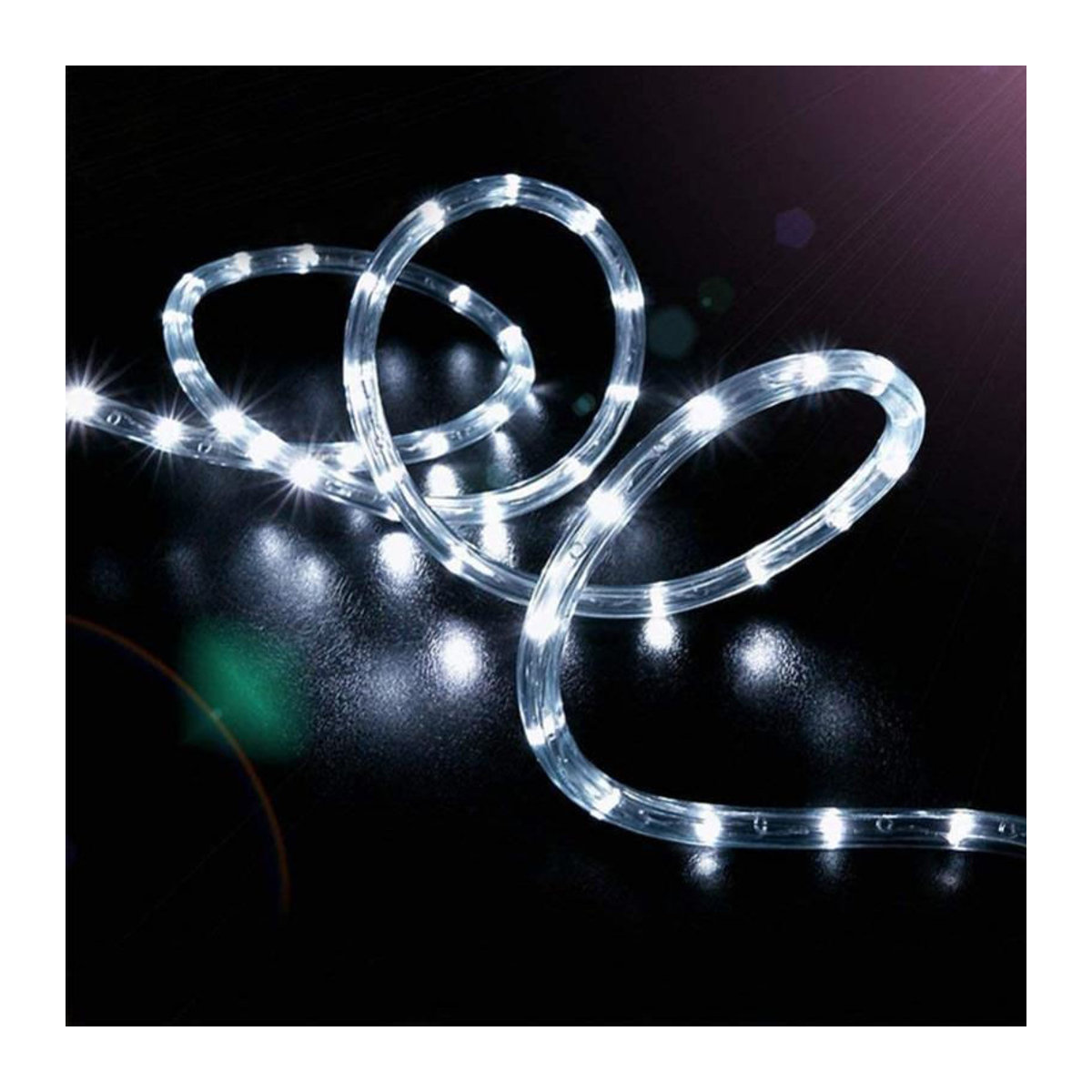 AlliLit Solar-LED-Lichterkette für den Außenbereich, 22 m mit 200 LEDs, Weiß, IP65 wasserdicht, moderne Solarleuchte für Garten und Landschaftsbeleuchtung - Bild 6