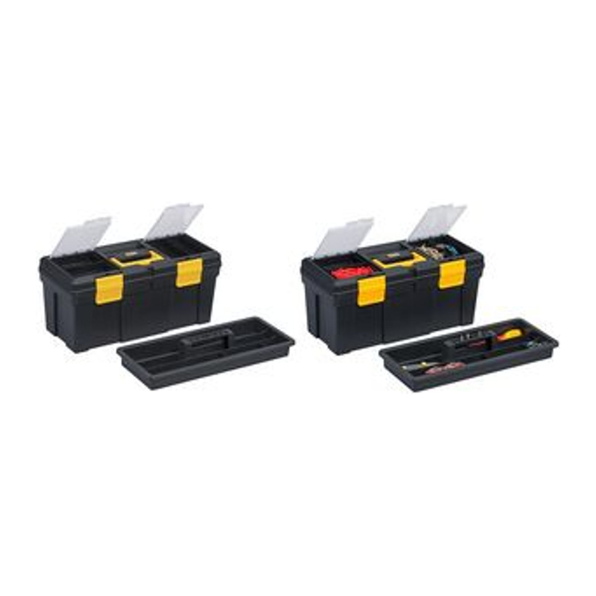 allit Werkzeugkoffer McPlus Promo 20 aus Polypropylen, schwarz/gelb, unbestückt mit Kleinteilefächern und herausnehmbarer Einlage - Bild 1