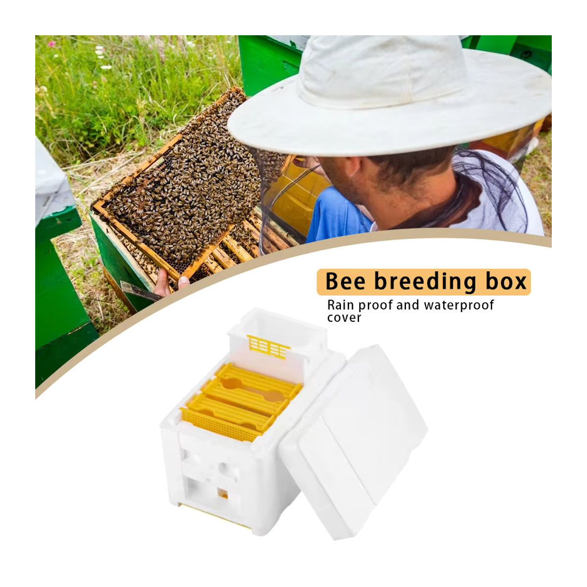 Alloet Bienenzucht Rahmenhalter für Bienenstöcke zur Versorgung der Königinnen - Bild 2
