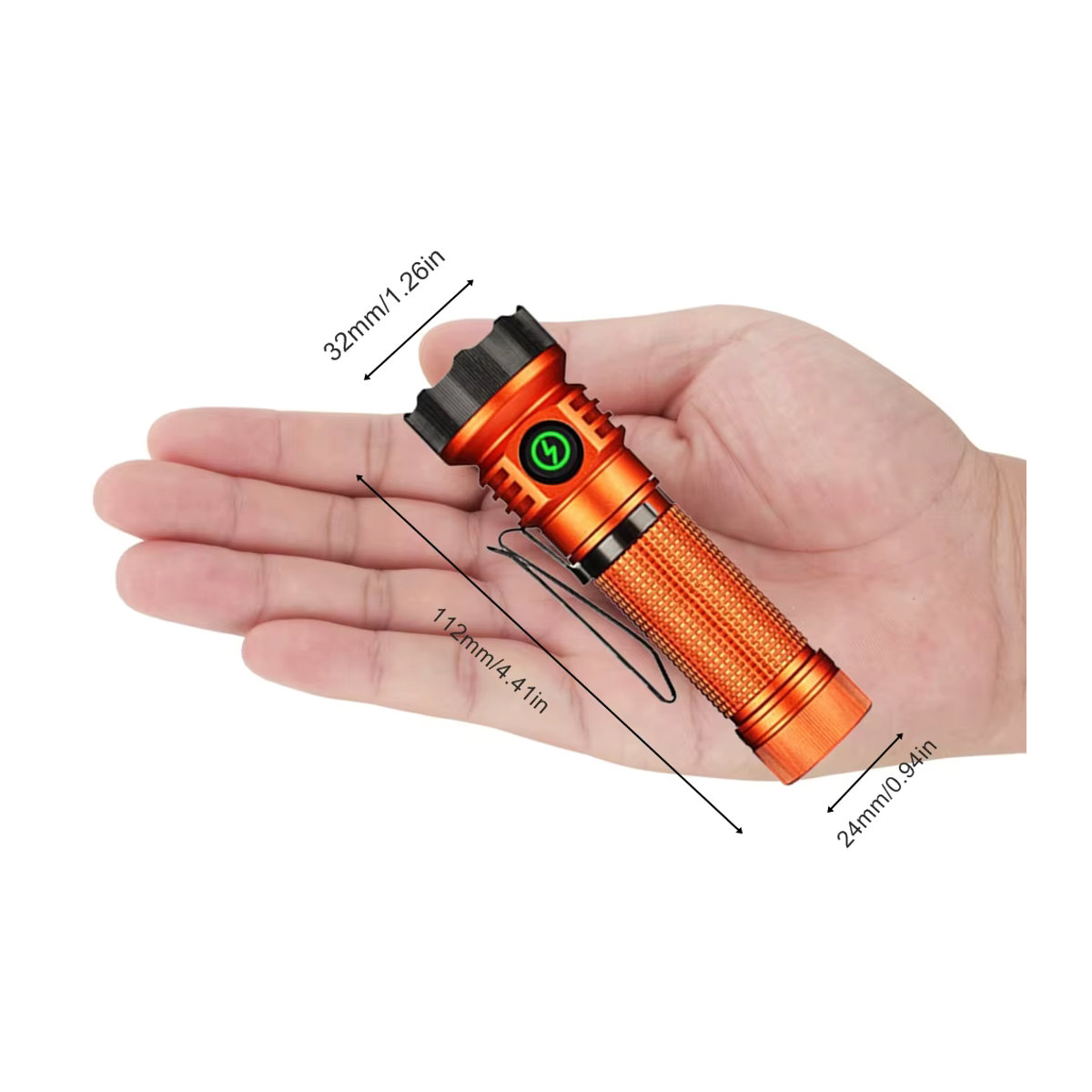 Alonefire Mehrzweck Magnet Taschenlampe mit 7 LEDs in Weiß, Rot, Grün, Blau und UV für Outdoor, Wandern und Camping - Bild 4