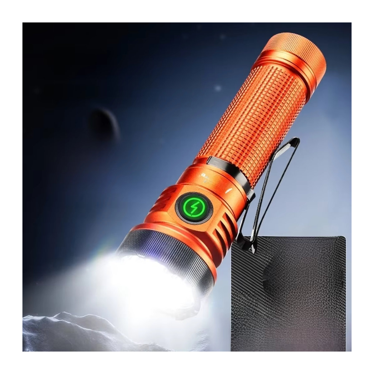 Alonefire Mehrzweck Magnet Taschenlampe mit 7 LEDs in Weiß, Rot, Grün, Blau und UV für Outdoor, Wandern und Camping - Bild 7