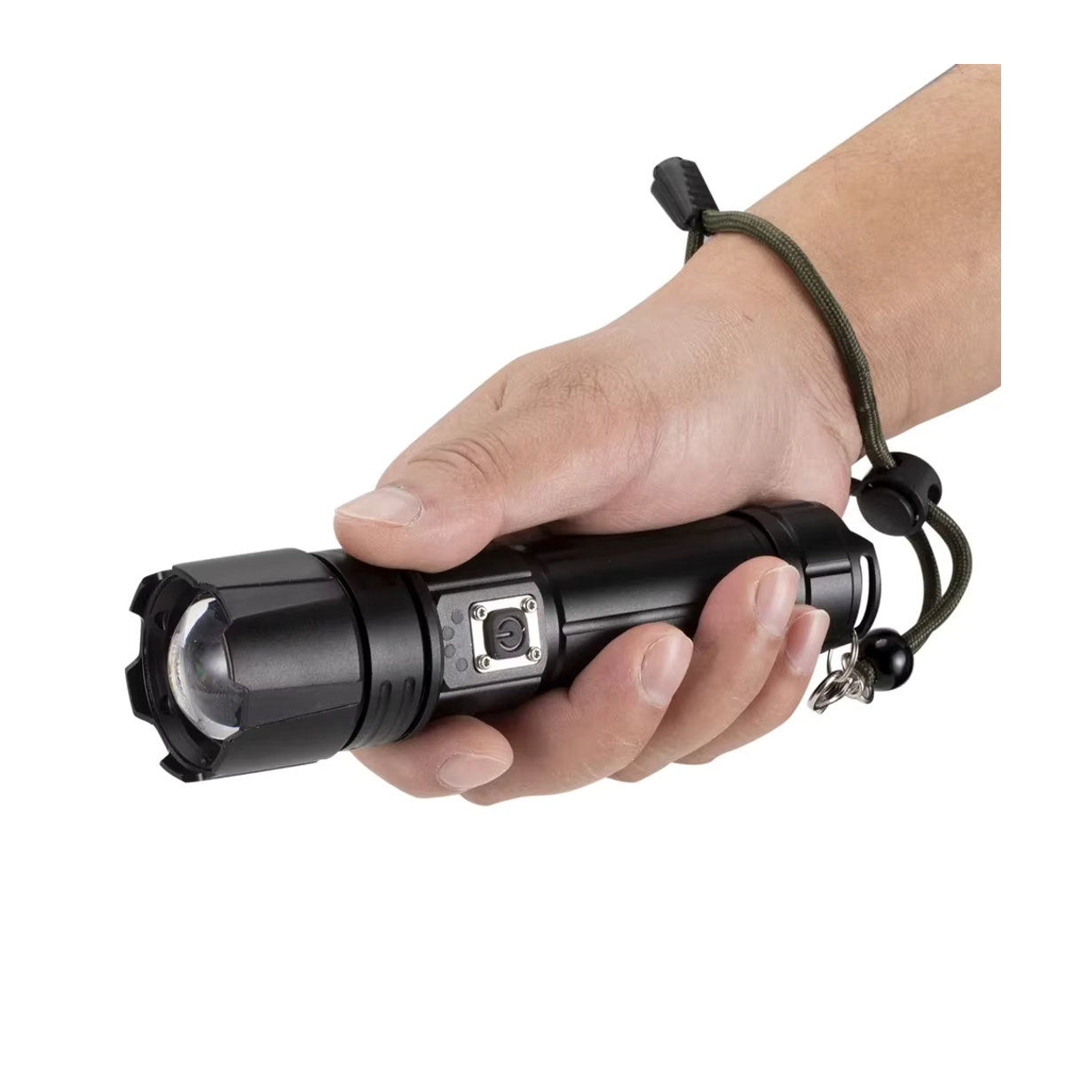 Alonefire Taktische LED Taschenlampe mit 30 W Zoom XHP70, USB wiederaufladbar für Outdoor, Camping und Jagd - Bild 6