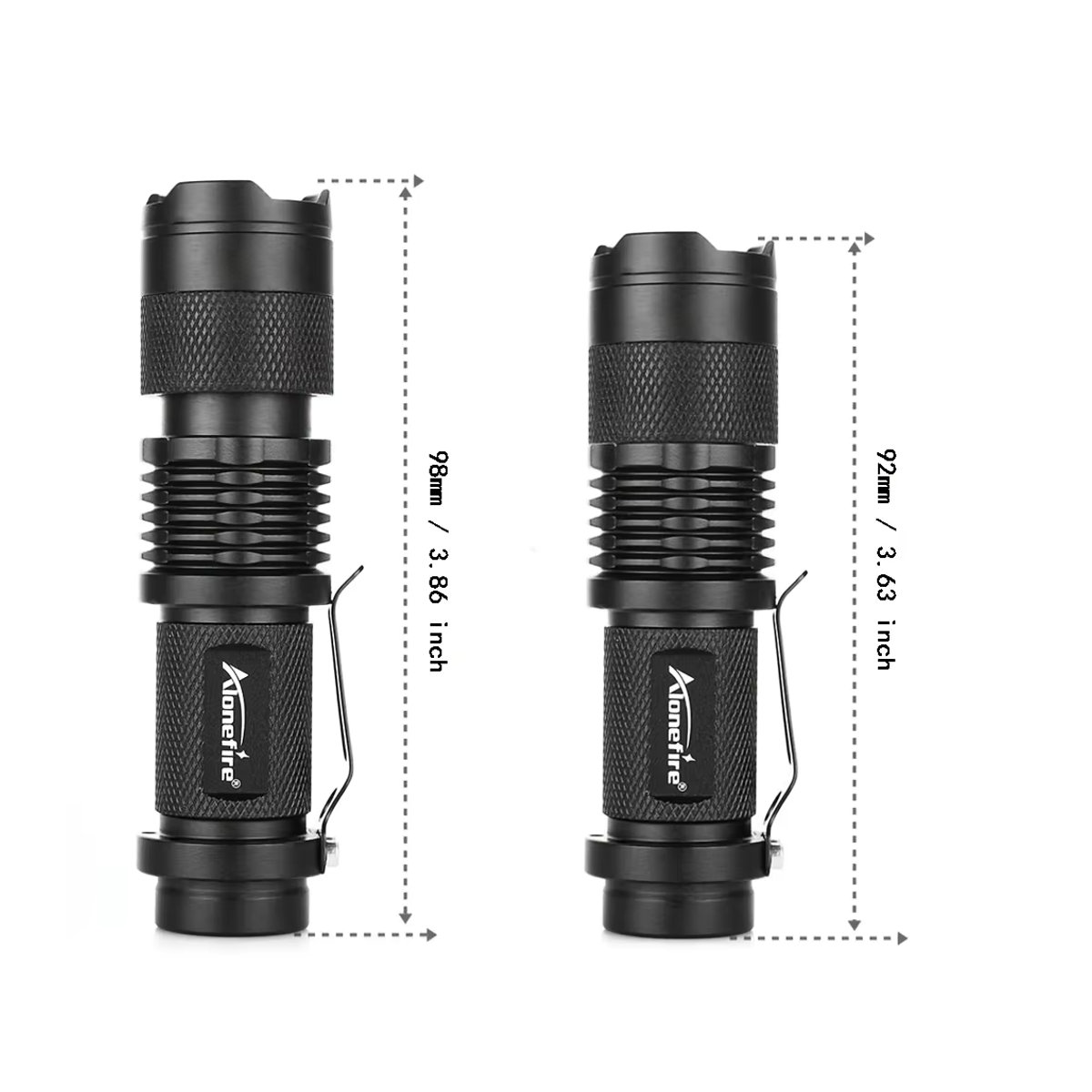 Alonefire UV-Taschenlampe 395/365nm zur Fluoreszenz-Detektion von - Bild 2