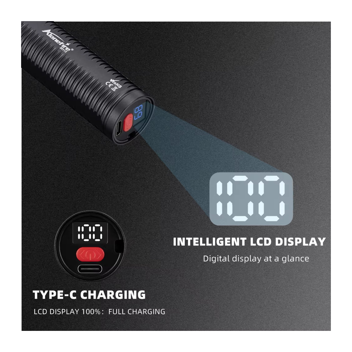Alonefire UV-Taschenlampe mit 395 nm und 365 nm für UV-Licht Detektion von Urinflecken, Mineralien und Skorpionen via USB-Ladefunktion - Bild 2
