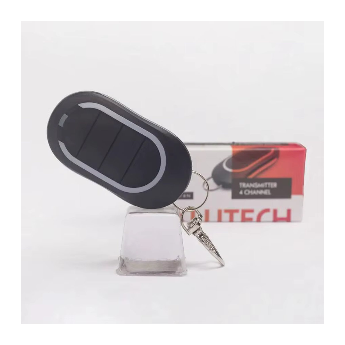 Alutech AT-4N Fernbedienung mit 4 Tasten für Tor und Türöffner, 433,92 MHz Dynamischer Code, Schwarz - Bild 6