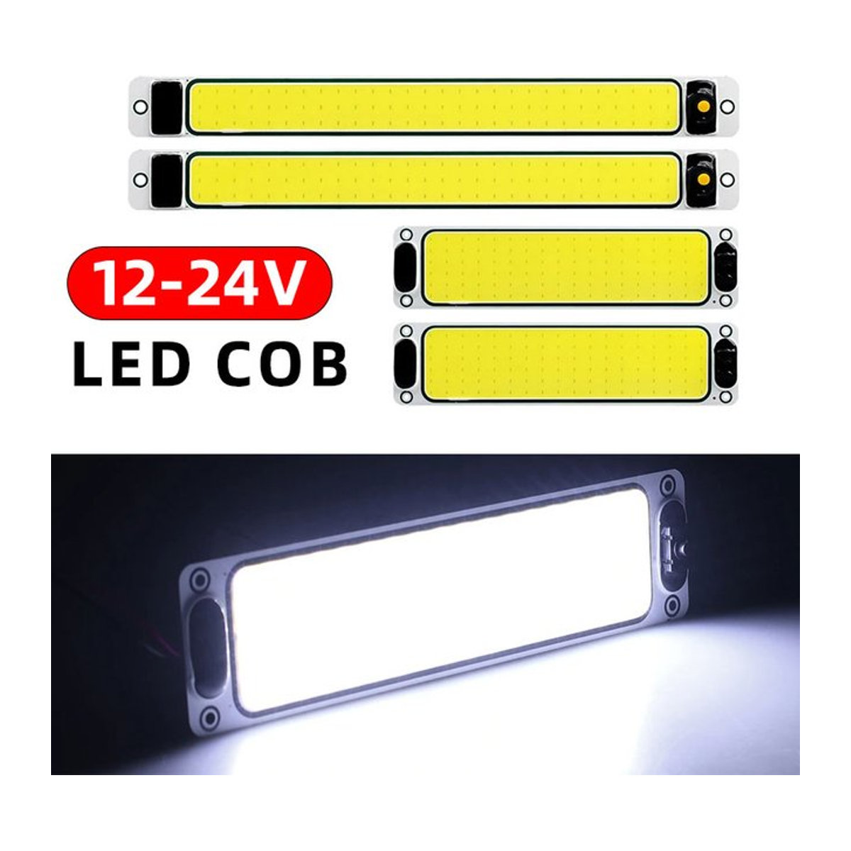 Amagi LED Innenraumleuchte COB mit Schalter für Van, Lkw und Camper, 12V/24V, dünnes Design - Bild 1