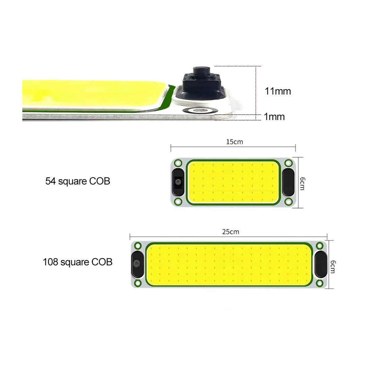 Amagi LED Innenraumleuchte COB mit Schalter für Van, Lkw und Camper, 12V/24V, dünnes Design - Bild 4