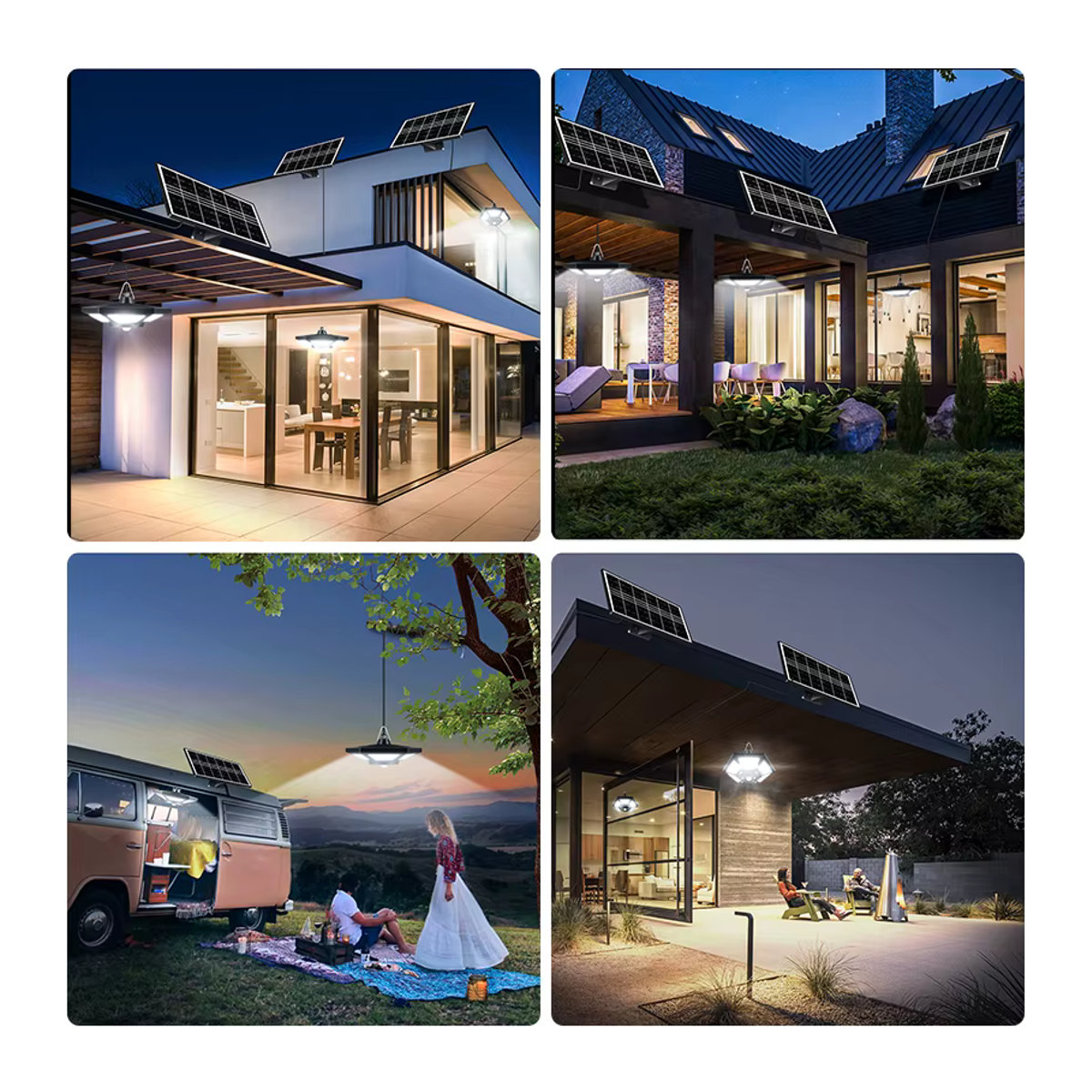 AMARYLLIS Solar Anhänger Lichter mit 180 LED, Schwarz, Motion Sensor und Fernbedienung für Outdoor und Indoor - Bild 6