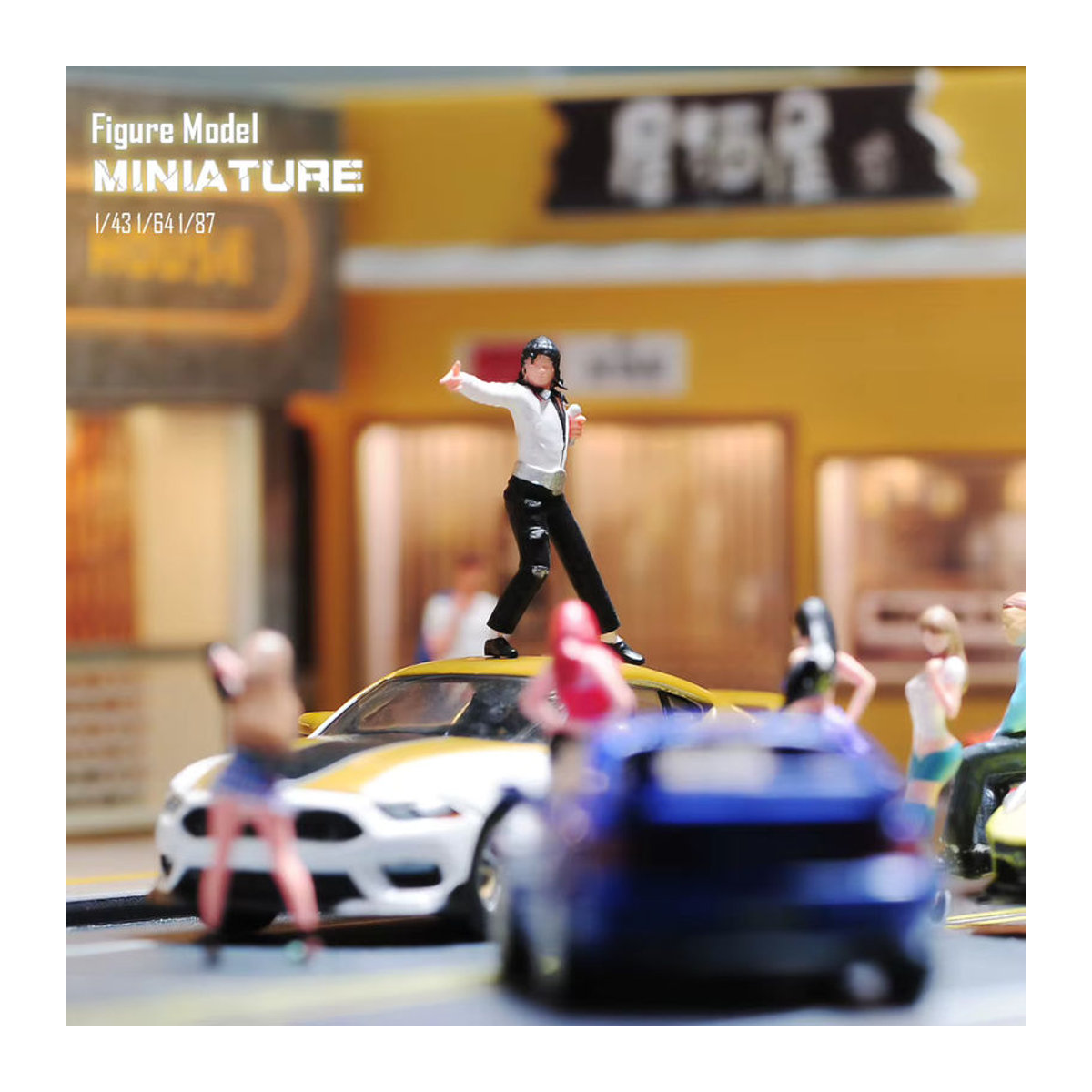 American Dance Kings Miniaturen Figur aus Kunstharz in Mehrfarbig für Modellbau und Fotografie - Bild 3