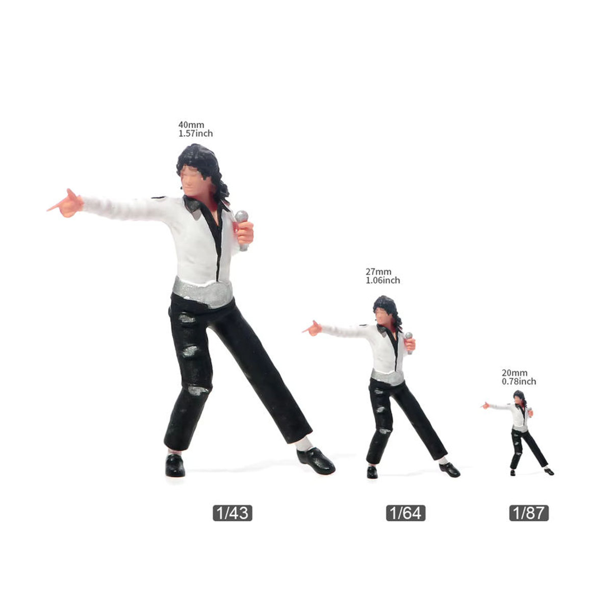 American Dance Kings Miniaturen Figur aus Kunstharz in Mehrfarbig für Modellbau und Fotografie - Bild 5