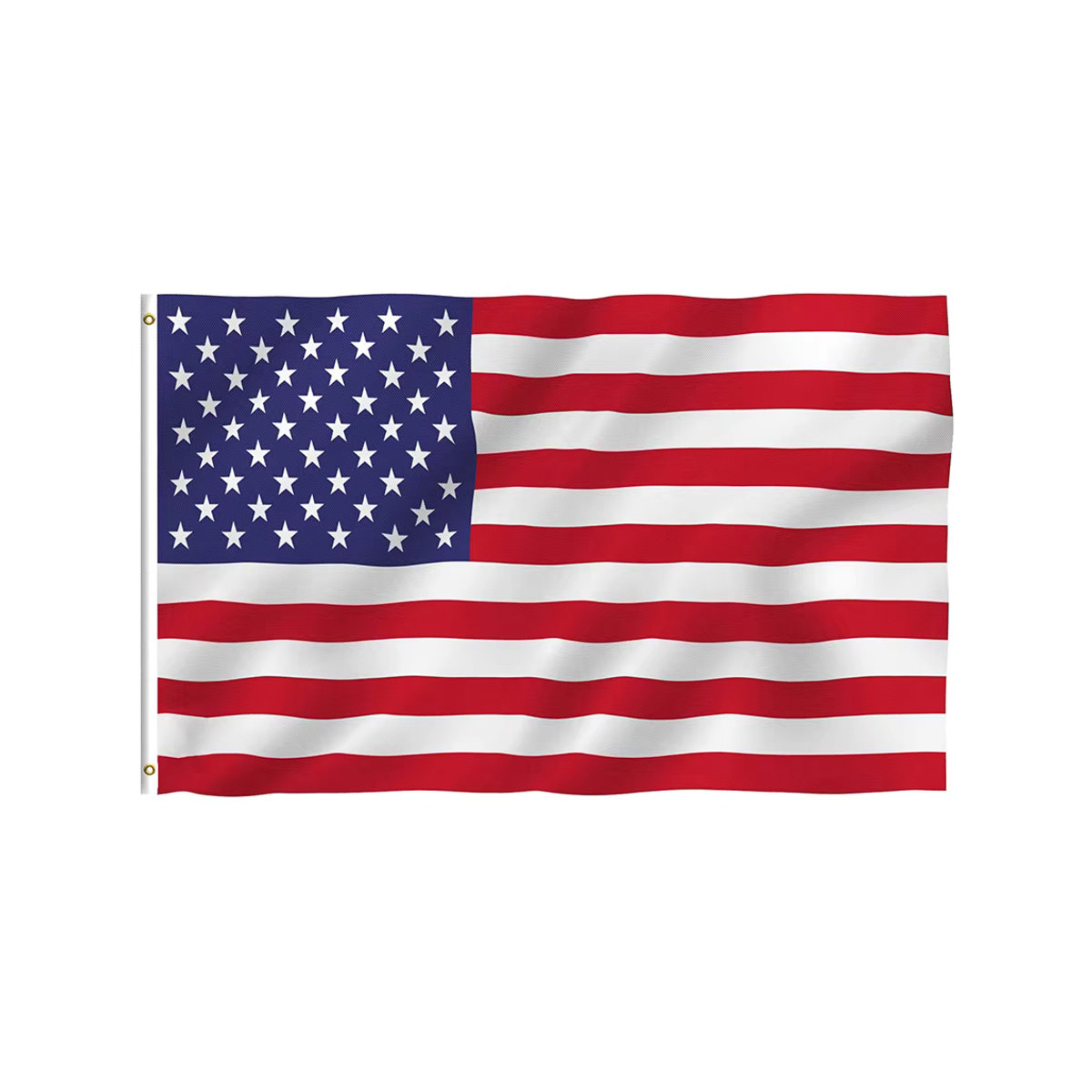 Amerikanische Flagge von FLAGICTS in Mehrfarbig, Rechteckiges Banner aus Textil mit Sternen und Streifen, B/H: 91,44 x 91,44 cm - Bild 2