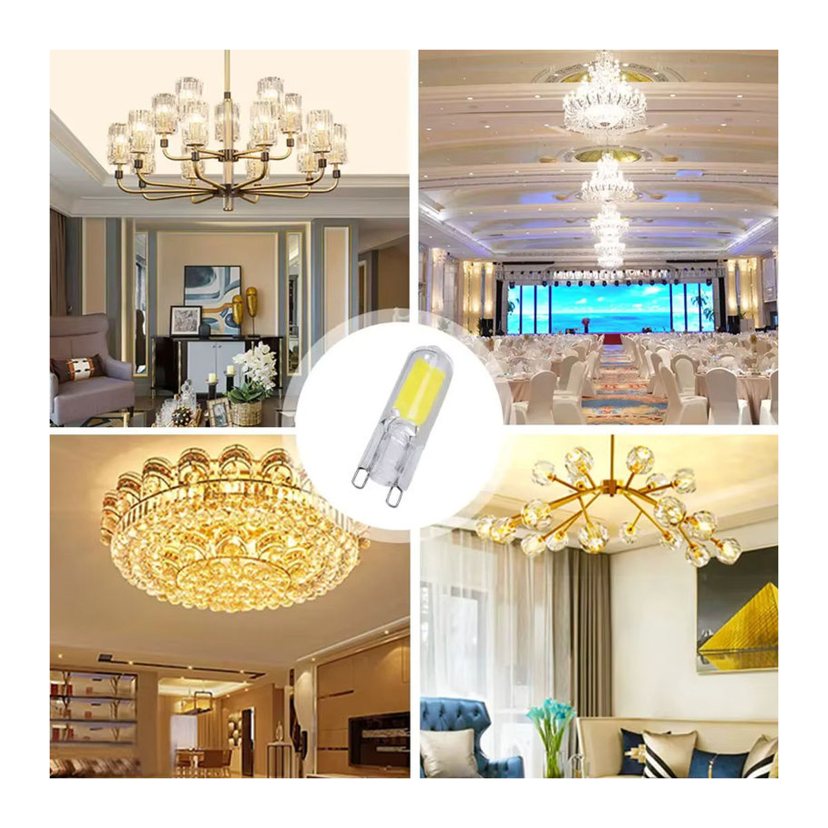 ammtoo G9 LED-Glühbirne aus Glas als Ersatz für Halogenlampen, 154 lm, 220 V - Bild 3