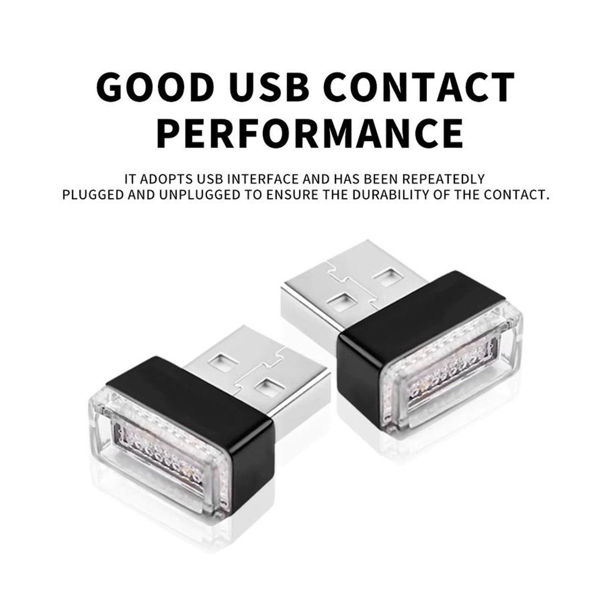 AMSYD 2er-Set Mini USB LED Auto Innenbeleuchtung Bunt - Bild 5