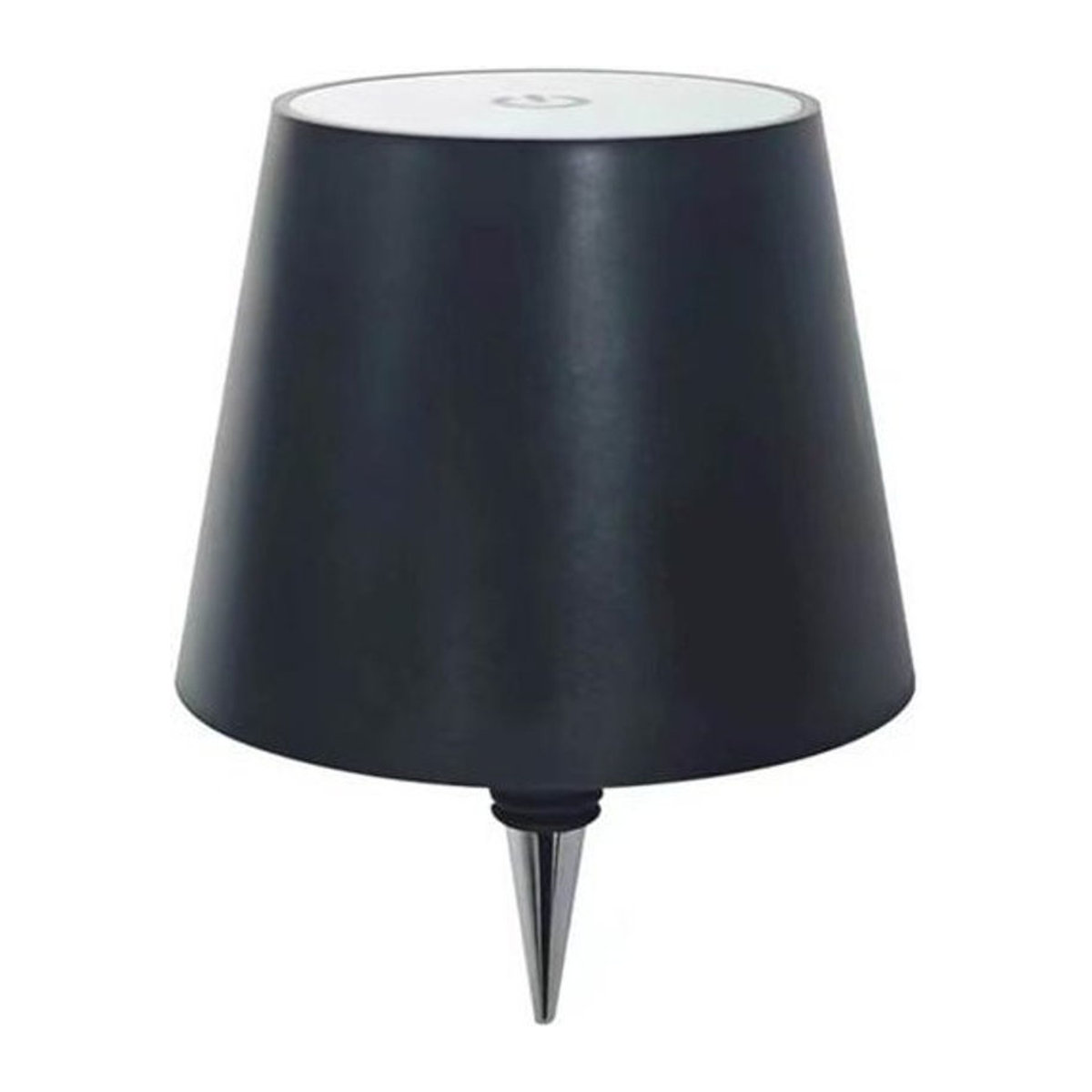 Amusedly LED Tischlampe in Form einer Weinflasche, Schwarz, Dimmbar mit Touch-Control und USB-Aufladung - Bild 1