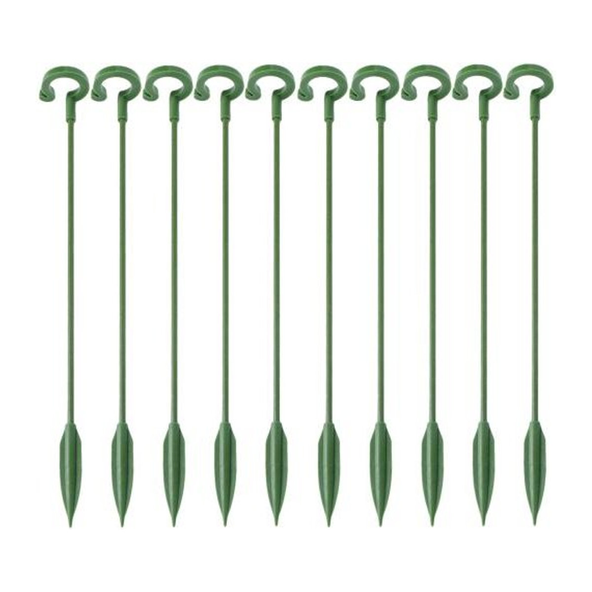 Amusedly Pflanzenstützpfähle mit Clips für Amaryllis und Gartenblumen, 10 Stück, Höhe: 17 cm - Bild 1