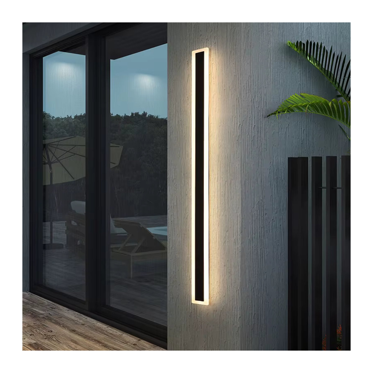ANCISTER Moderne LED Außenwandleuchte IP65 Wasserdicht Schwarz - Bild 3