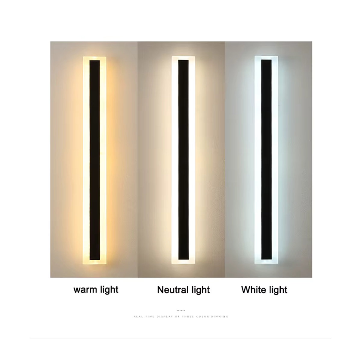 ANCISTER Moderne LED Außenwandleuchte IP65 Wasserdicht Schwarz - Bild 4