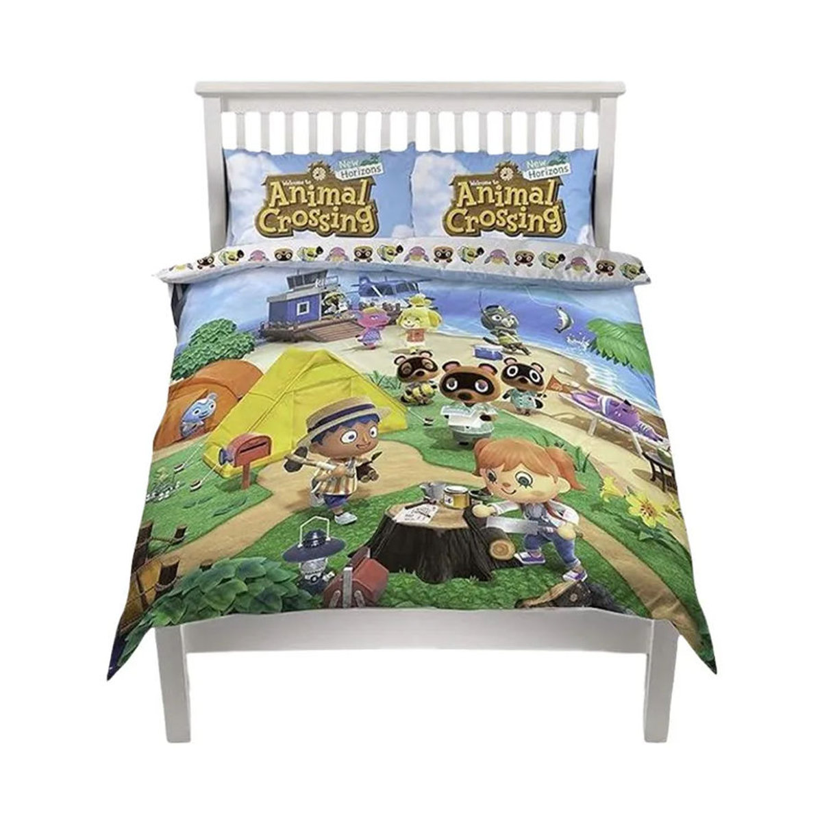 Animal Crossing Strand Wendebettwäsche-Set Single Schwarz (2er Pack) - Bild 3