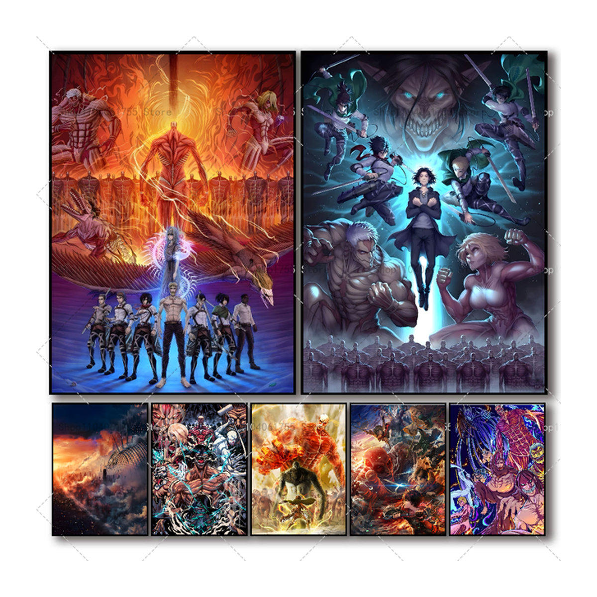 Anime Angriff auf Titan das Fina Wandposter selbstklebend wasserfestes Papier für deine Zimmerdekoration - Bild 1