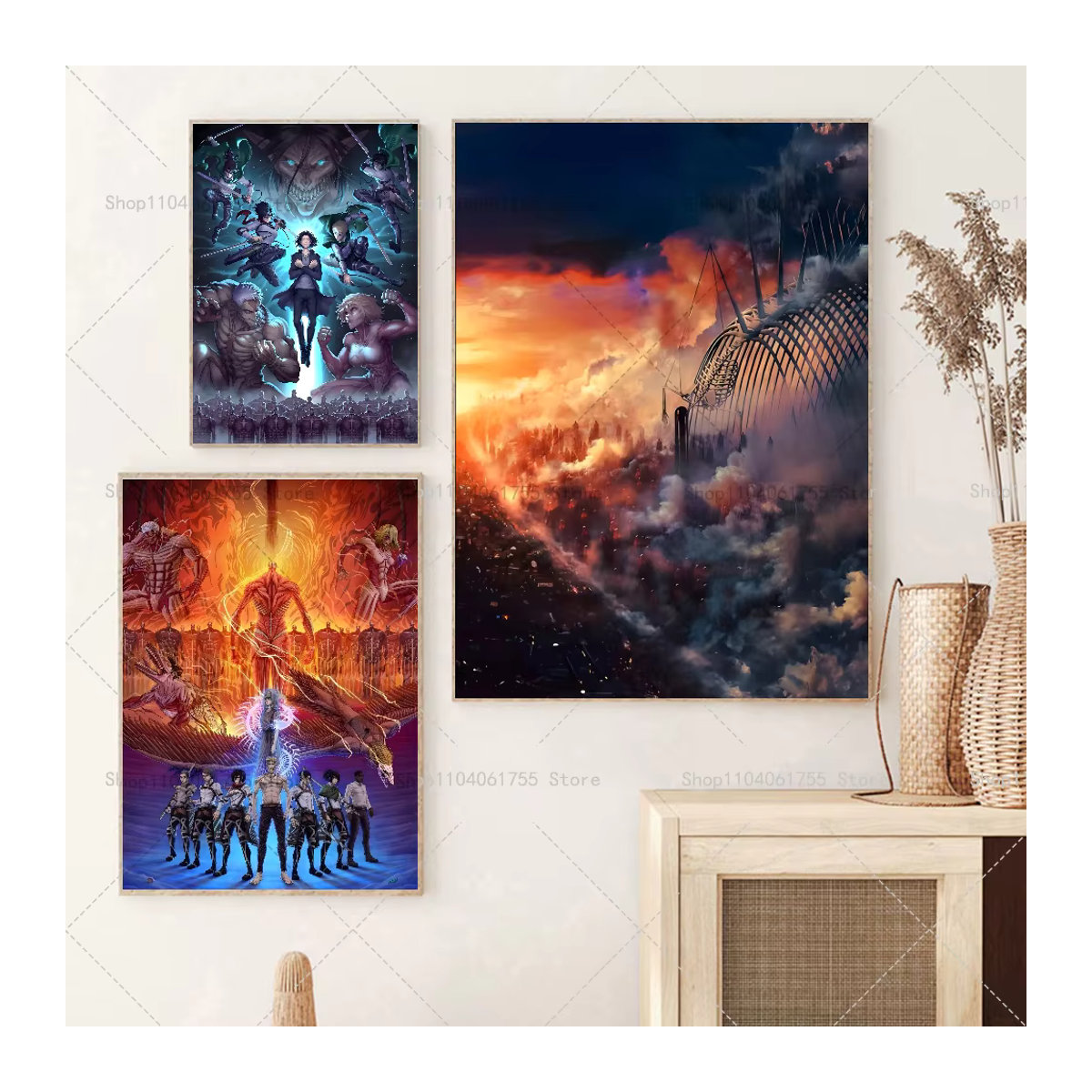 Anime Angriff auf Titan das Fina Wandposter selbstklebend wasserfestes Papier für deine Zimmerdekoration - Bild 2