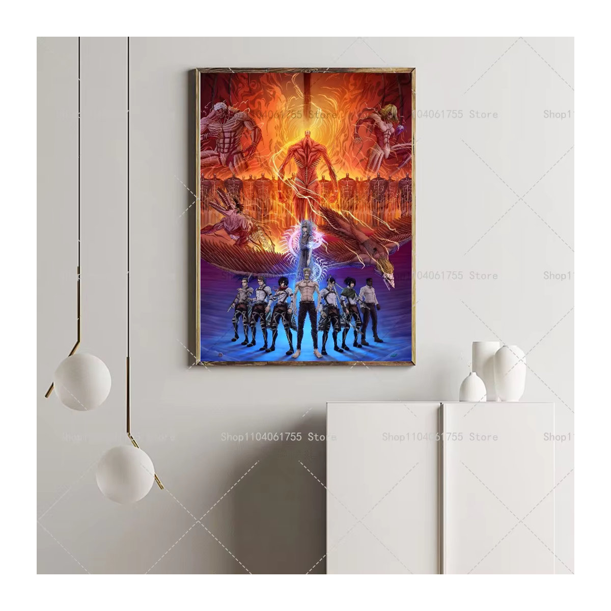 Anime Angriff auf Titan das Fina Wandposter selbstklebend wasserfestes Papier für deine Zimmerdekoration - Bild 4