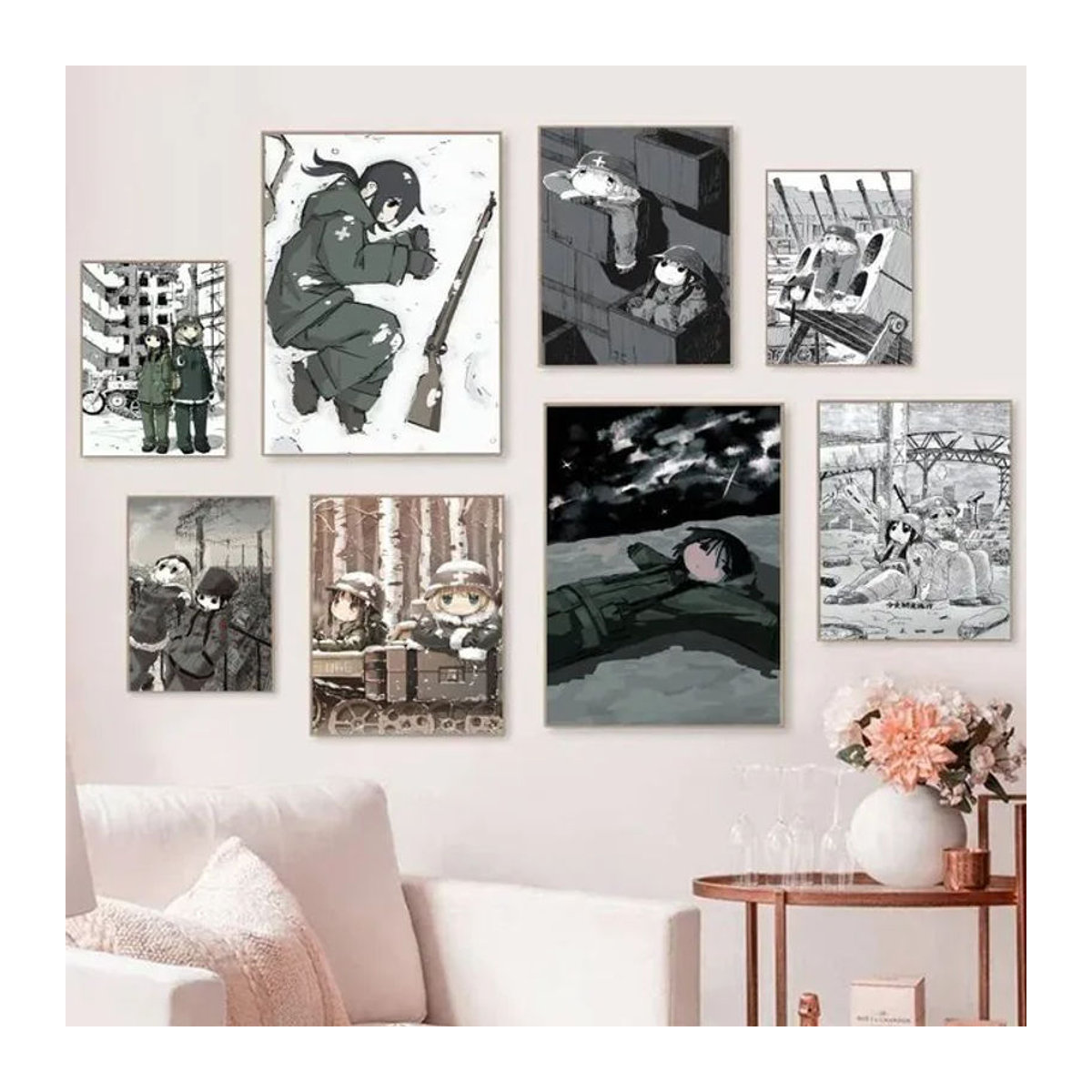 Anime Cartoon G-Girls Last Tour Manga-Poster aus Papier, selbstklebend und wasserfest, mehrfarbig, Hochformat - Bild 1